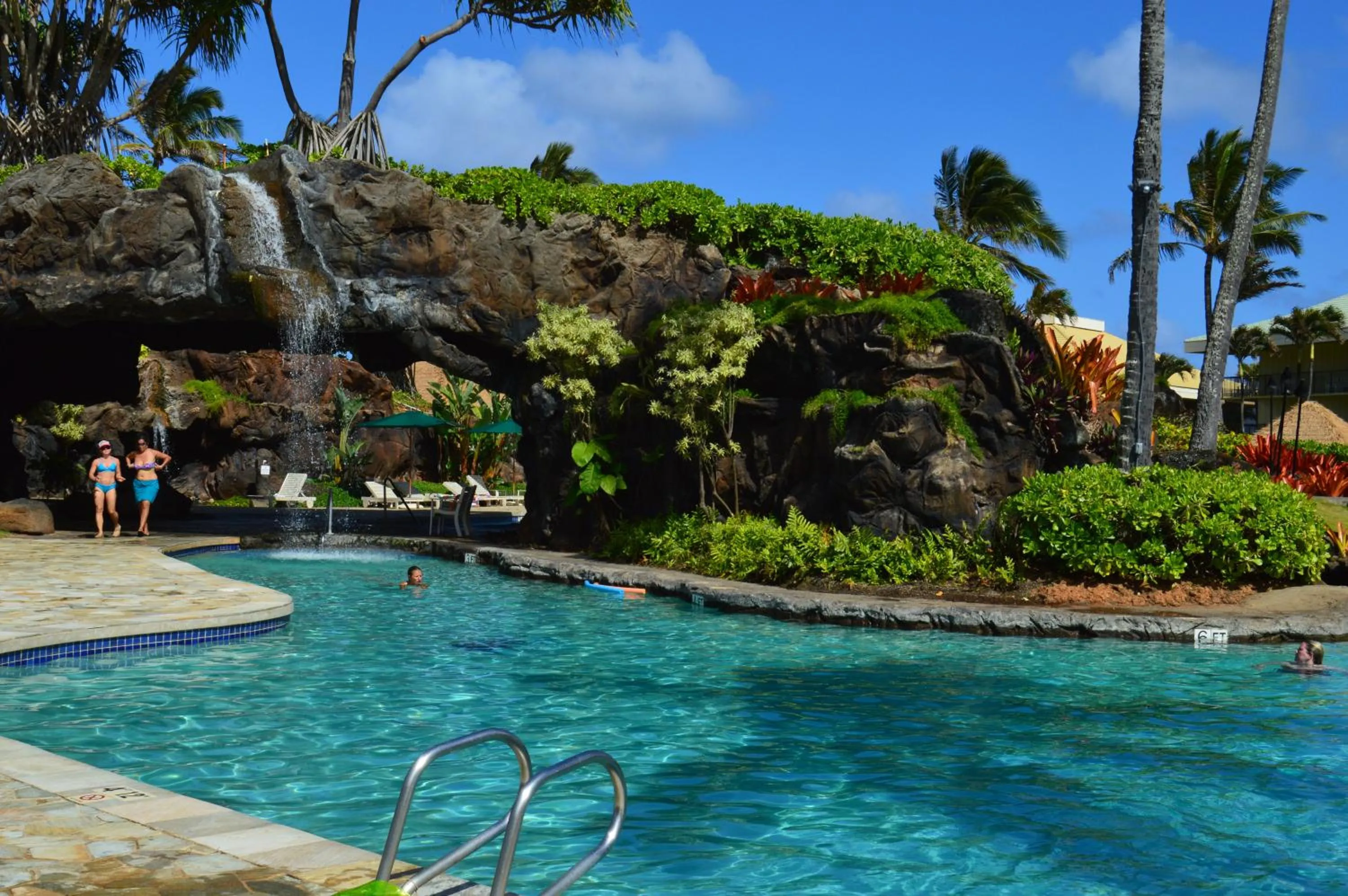 Swimming pool in 2417 at Oceanfront Resort Lihue Kauai Beach Drive Private Condo