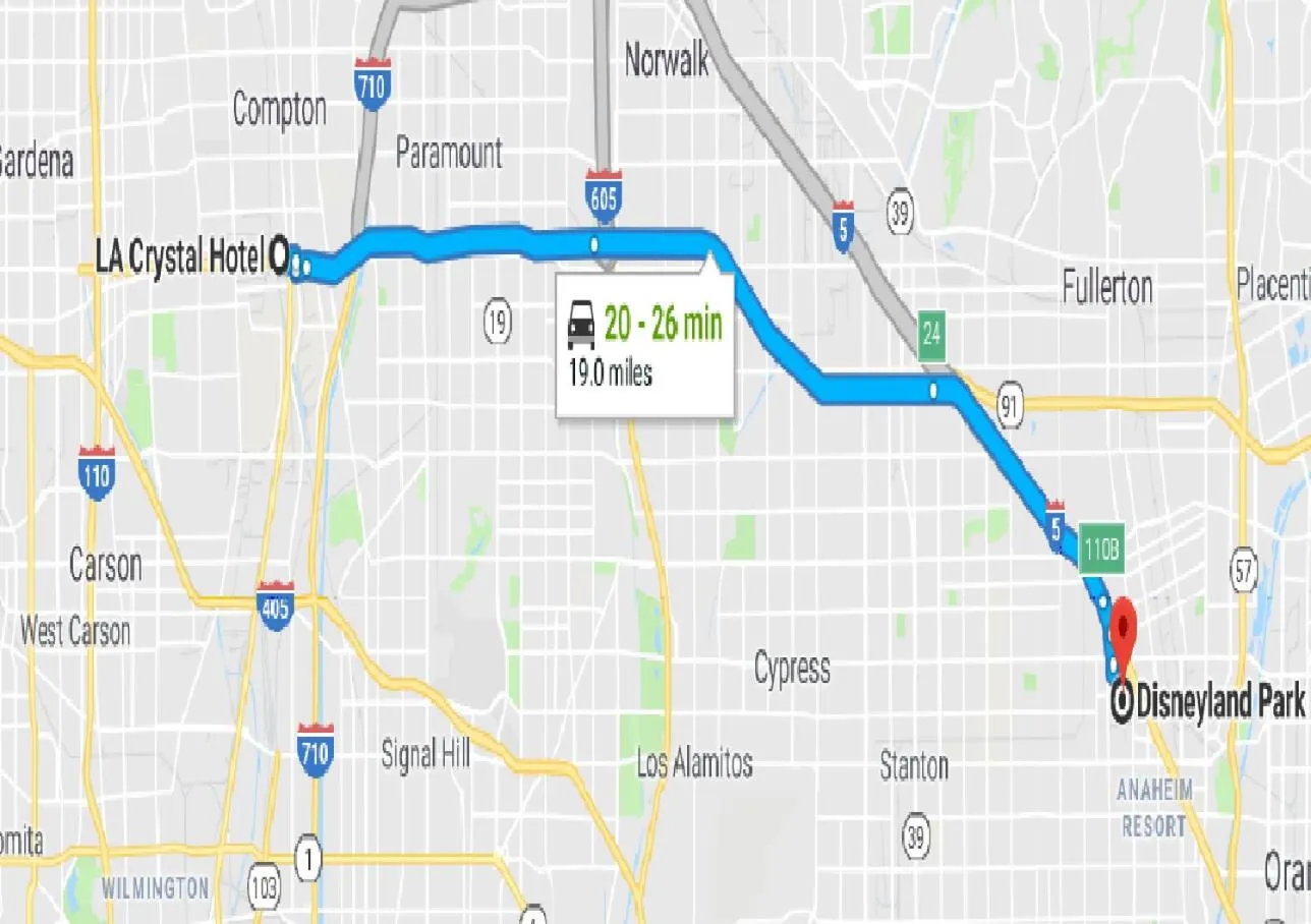 Neighbourhood in LA Crystal Hotel -Los Angeles-Long Beach Area