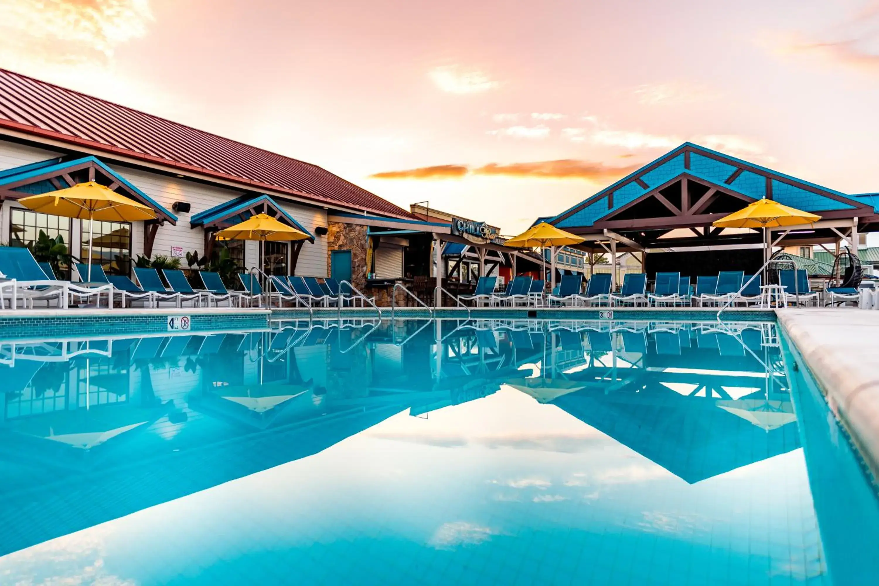 Swimming pool in Margaritaville Island Hotel Swimming pool in Margaritaville Island Hotel