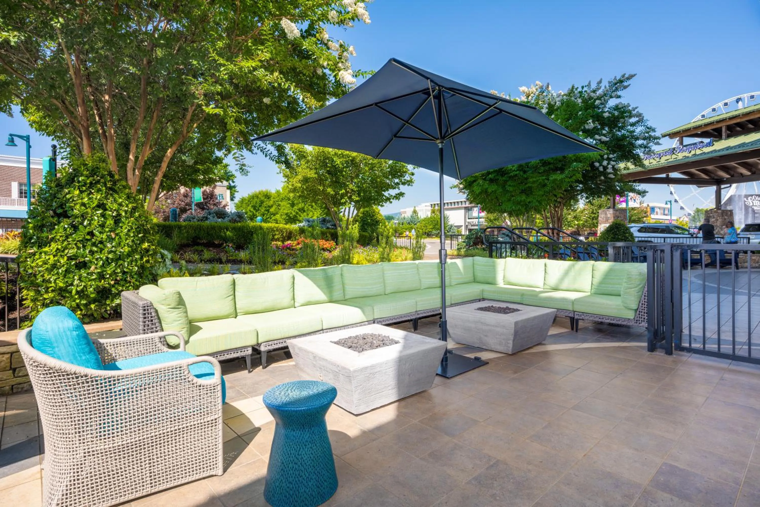 Patio in Margaritaville Island Hotel