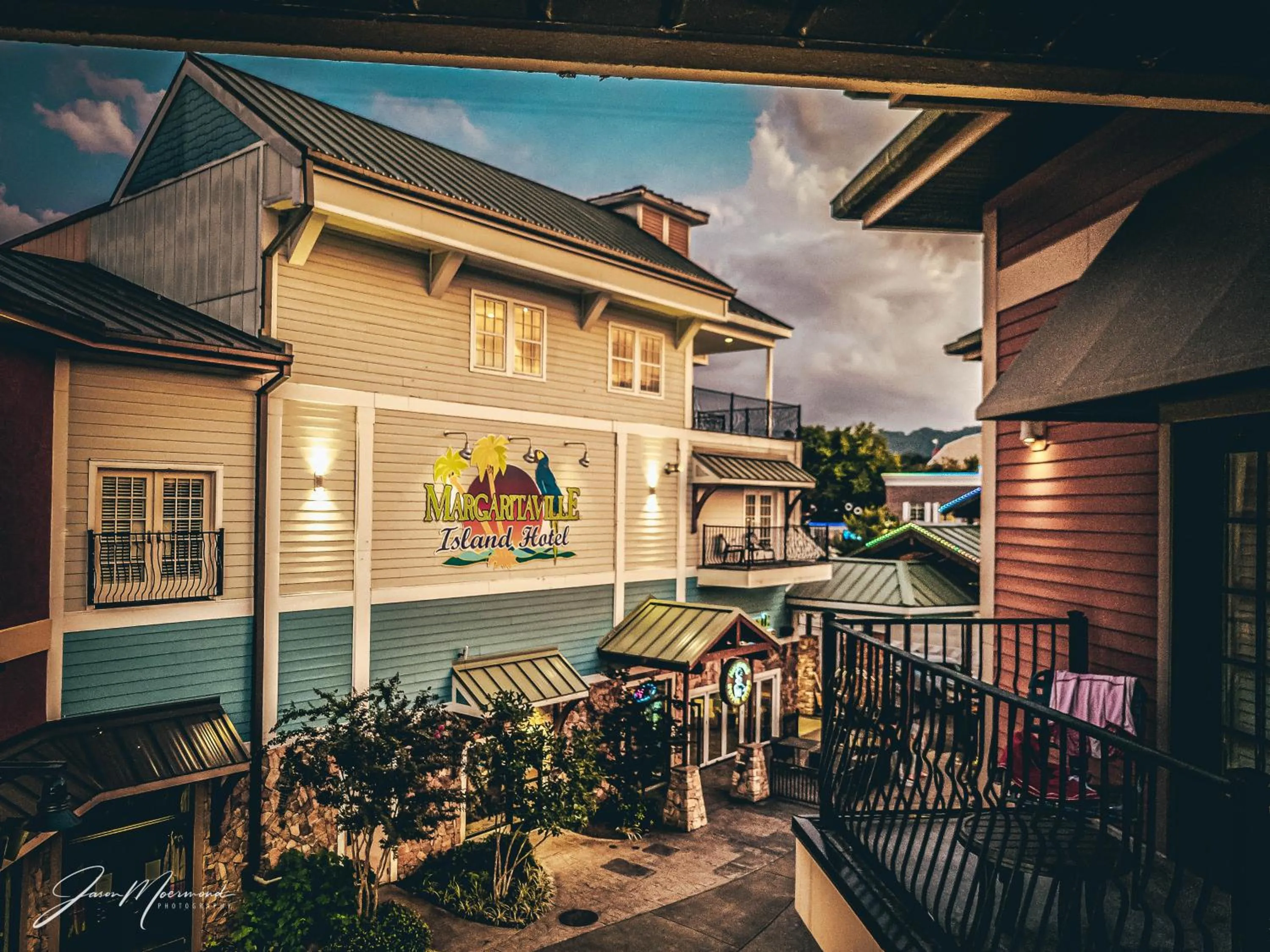 Property building in Margaritaville Island Hotel