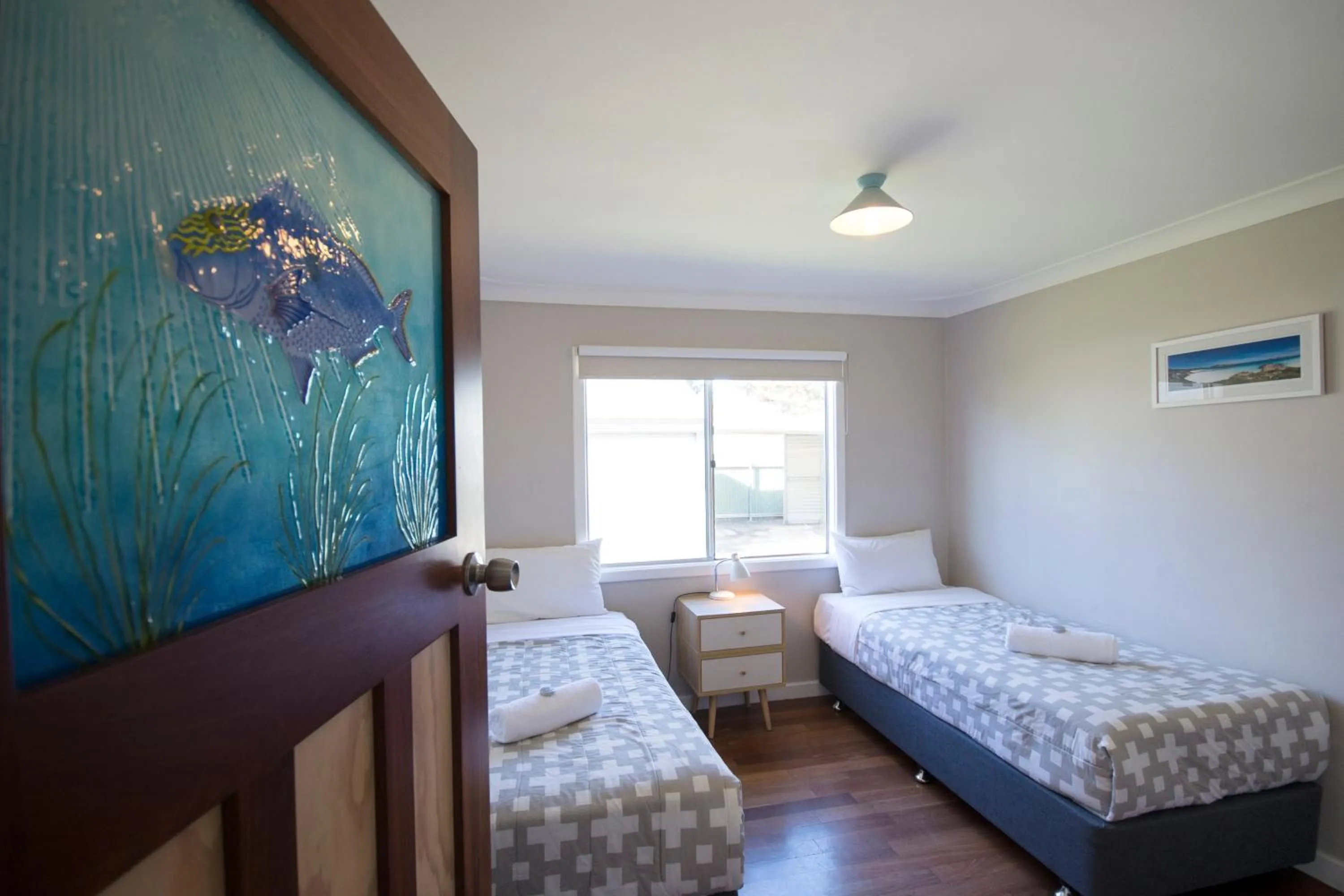 Bed in Clearwater Motel Apartments