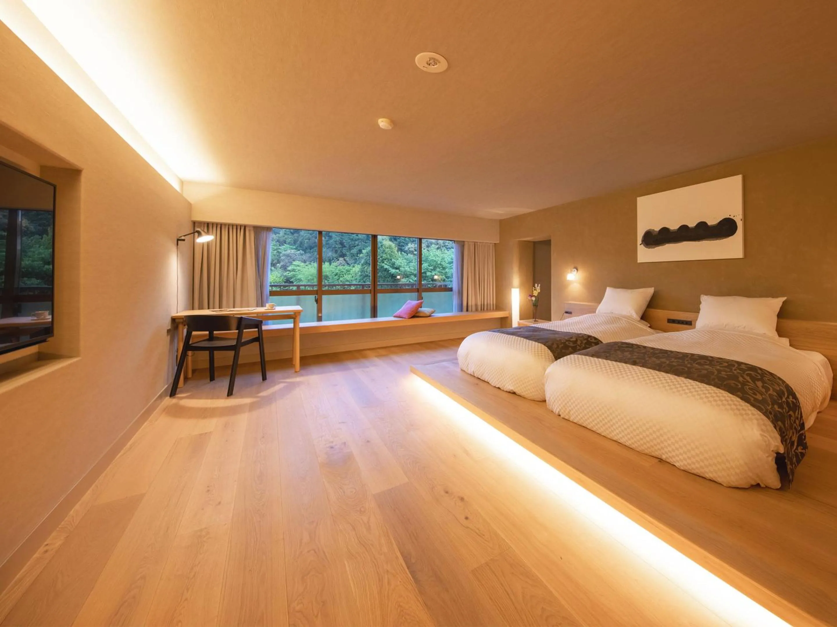 Photo of the whole room, Bed in Iki Stellacote Taiankaku