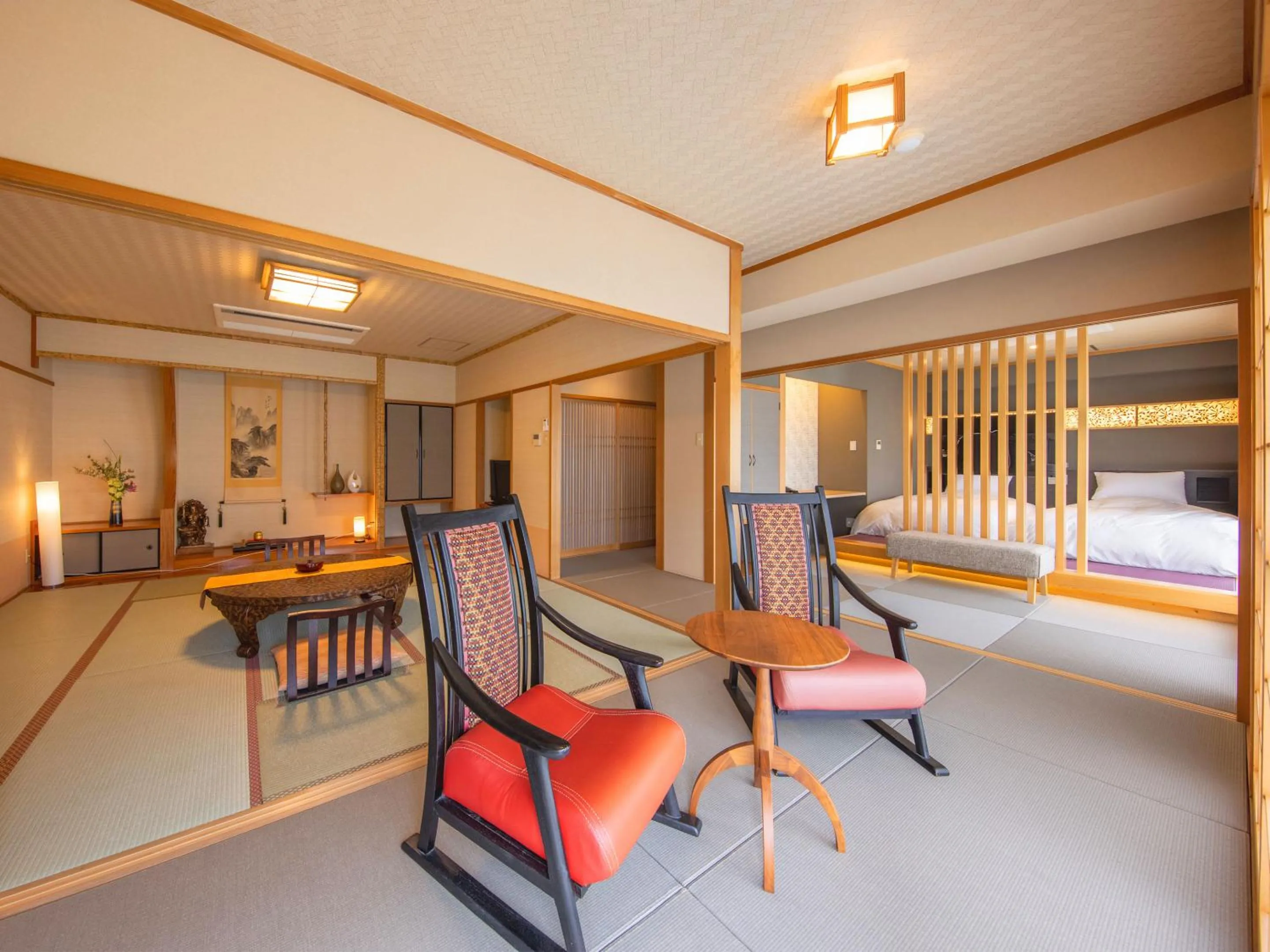 Photo of the whole room, Bed in Iki Stellacote Taiankaku