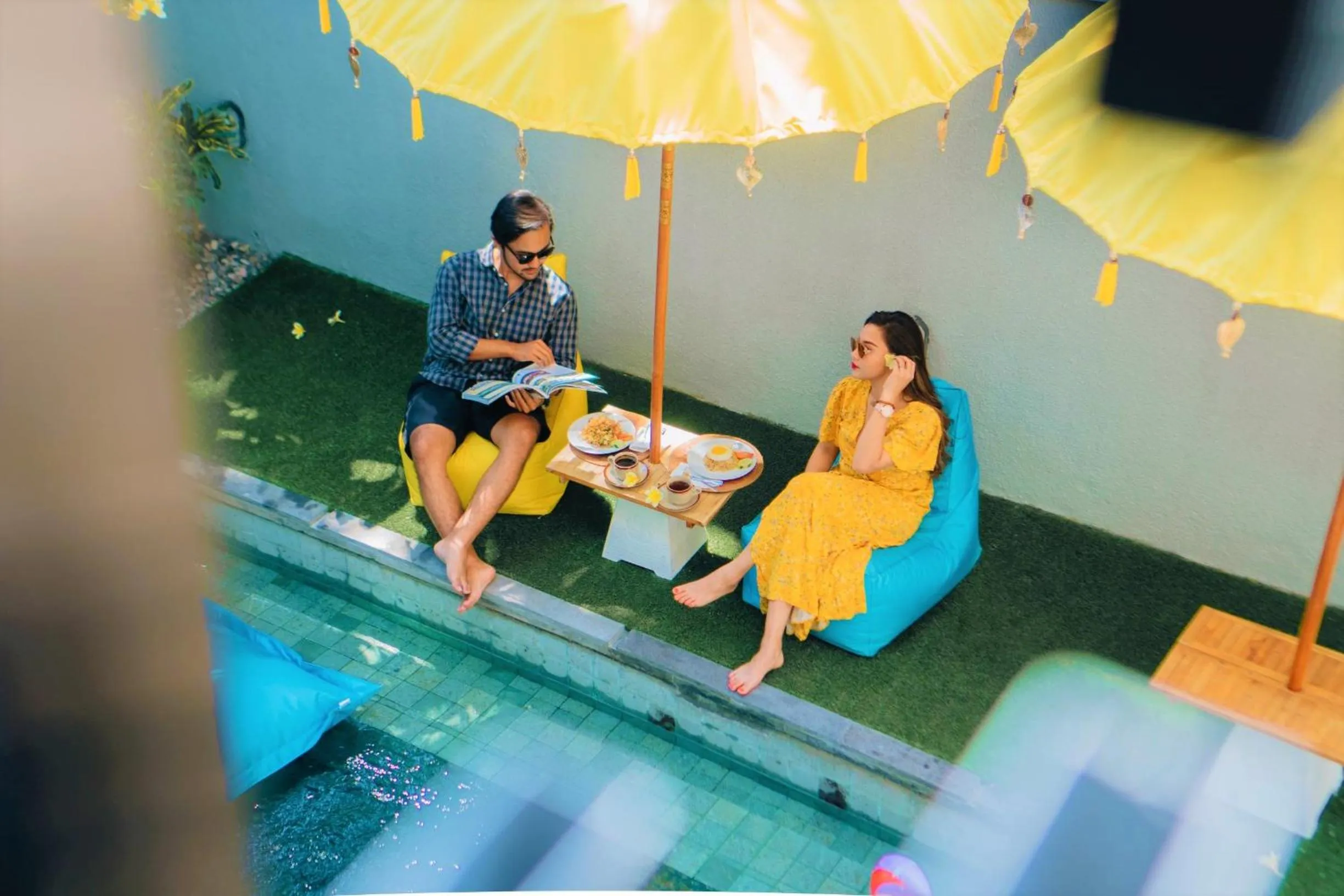 Swimming pool in Bahana Guest House