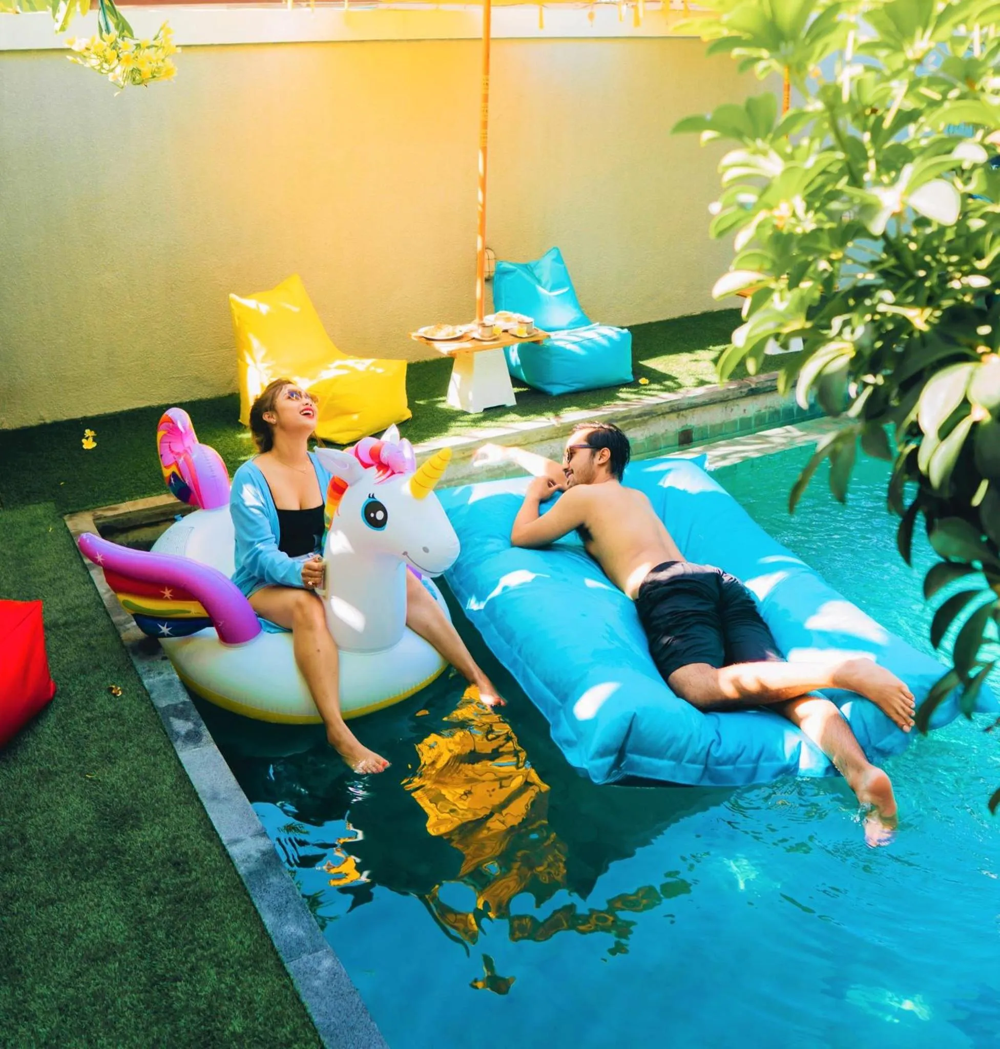 Swimming pool in Bahana Guest House