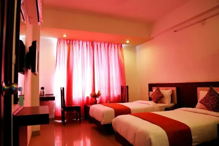 Bed in Narayans Leela Inn Bed in Narayans Leela Inn