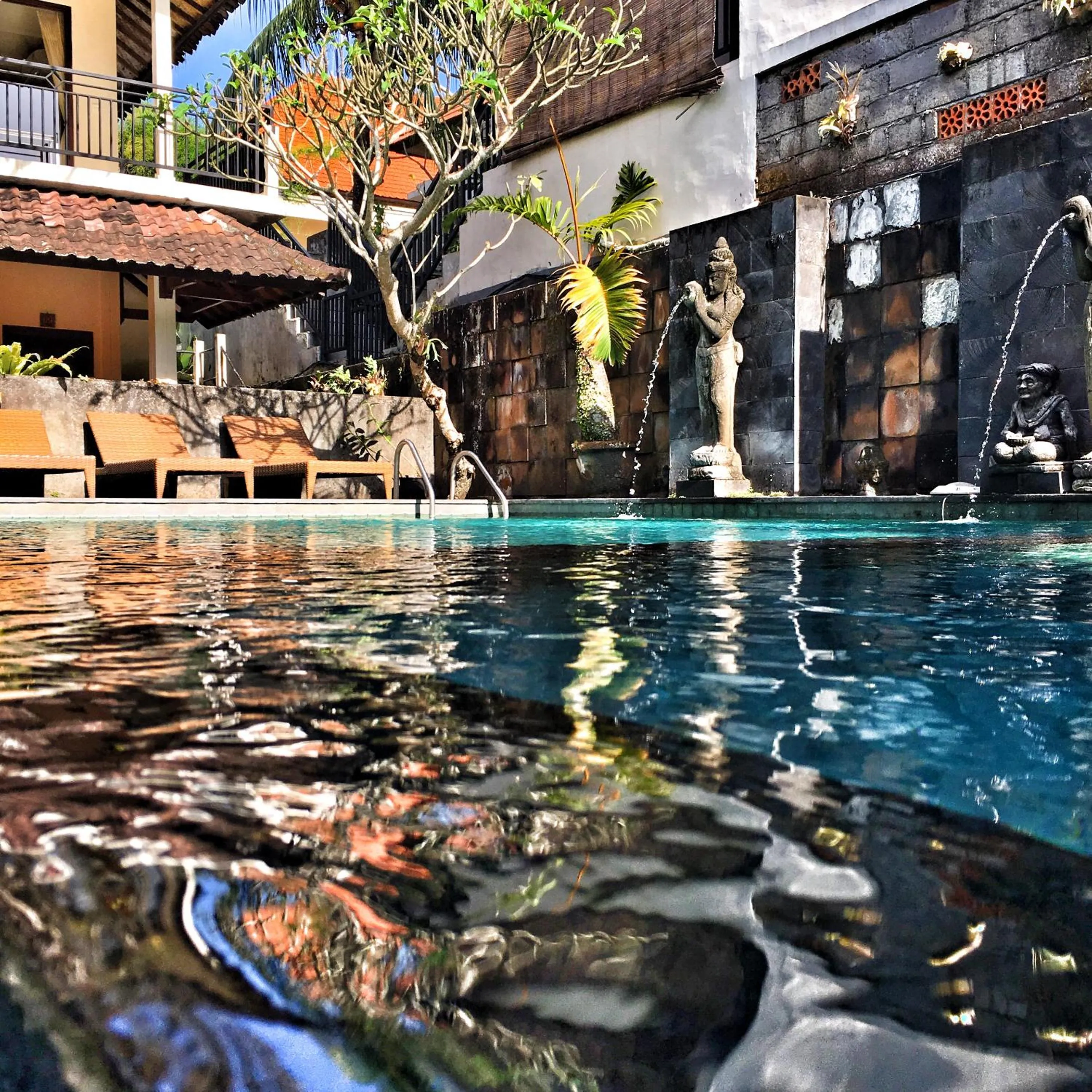 Swimming pool in Merthayasa Bungalows