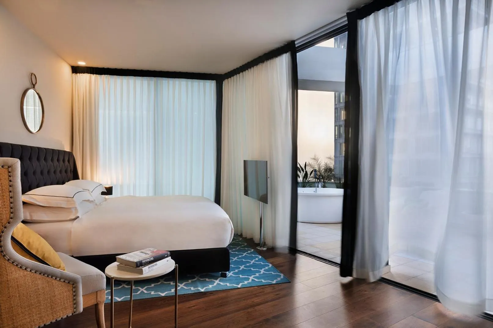 Seating area, Bed in Brown Beach House Tel-Aviv, a member of Brown Hotels