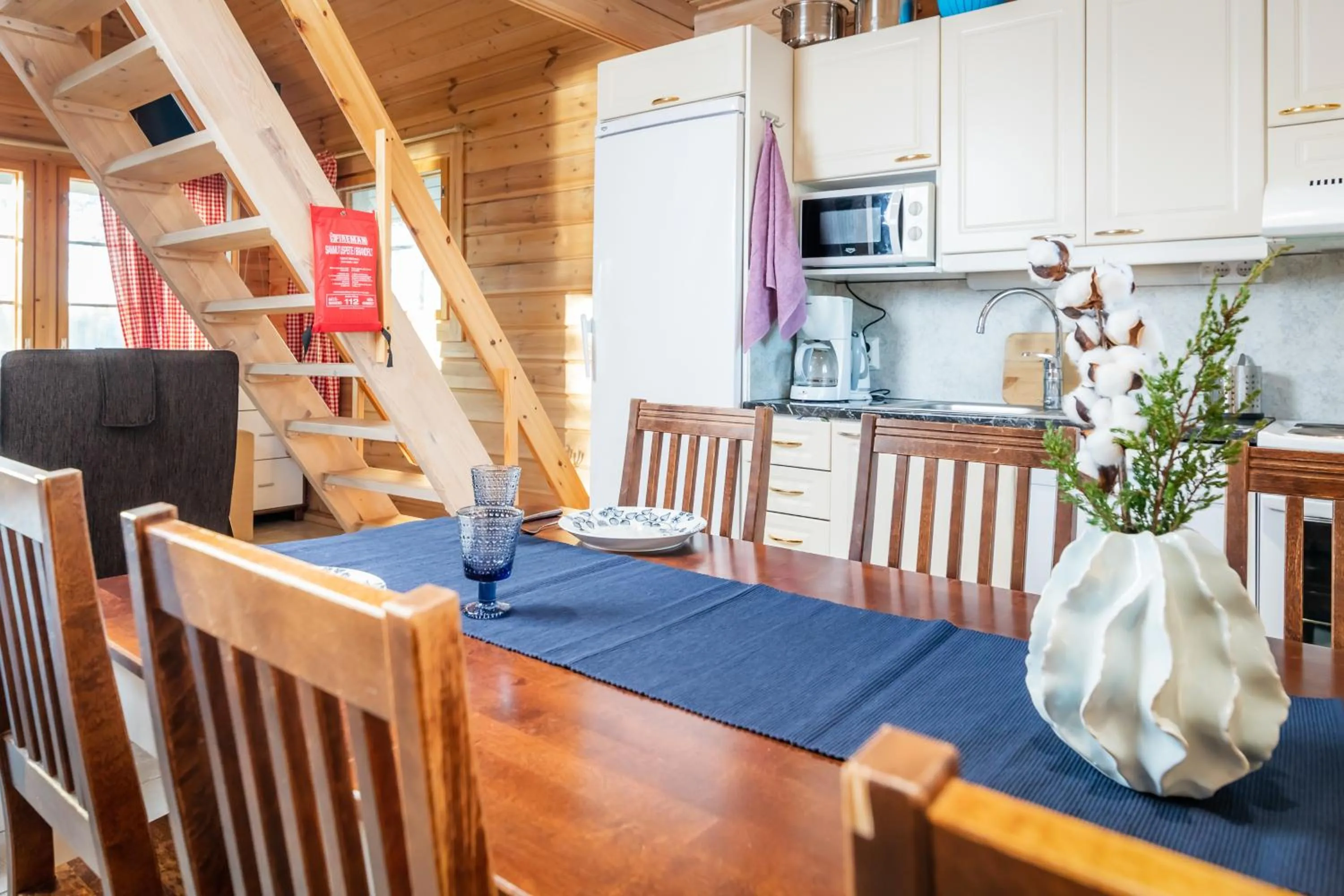 Dining area in Lossisaari Tourist Center