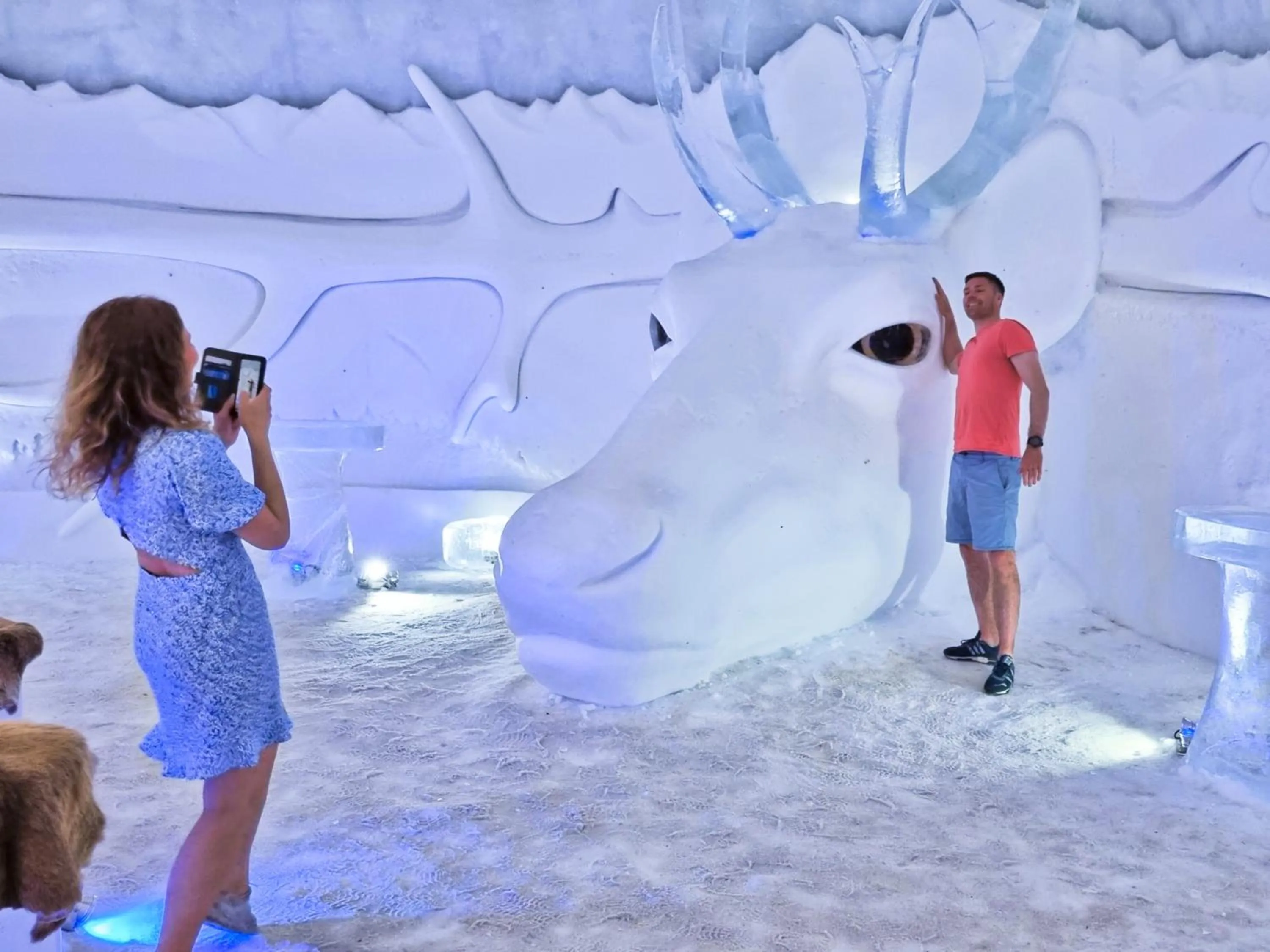 People in Snow Resort Kirkenes