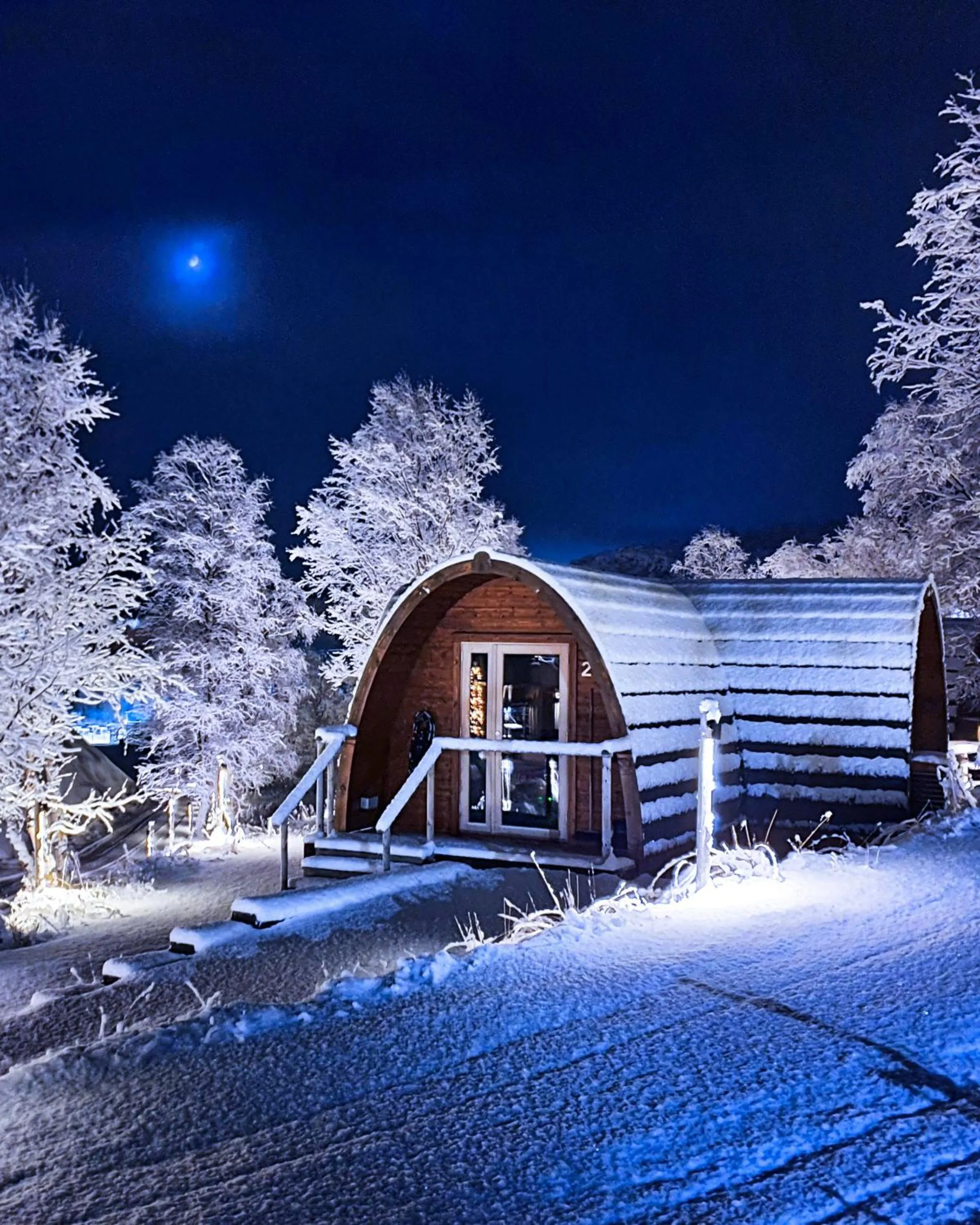 Natural landscape in Snow Resort Kirkenes