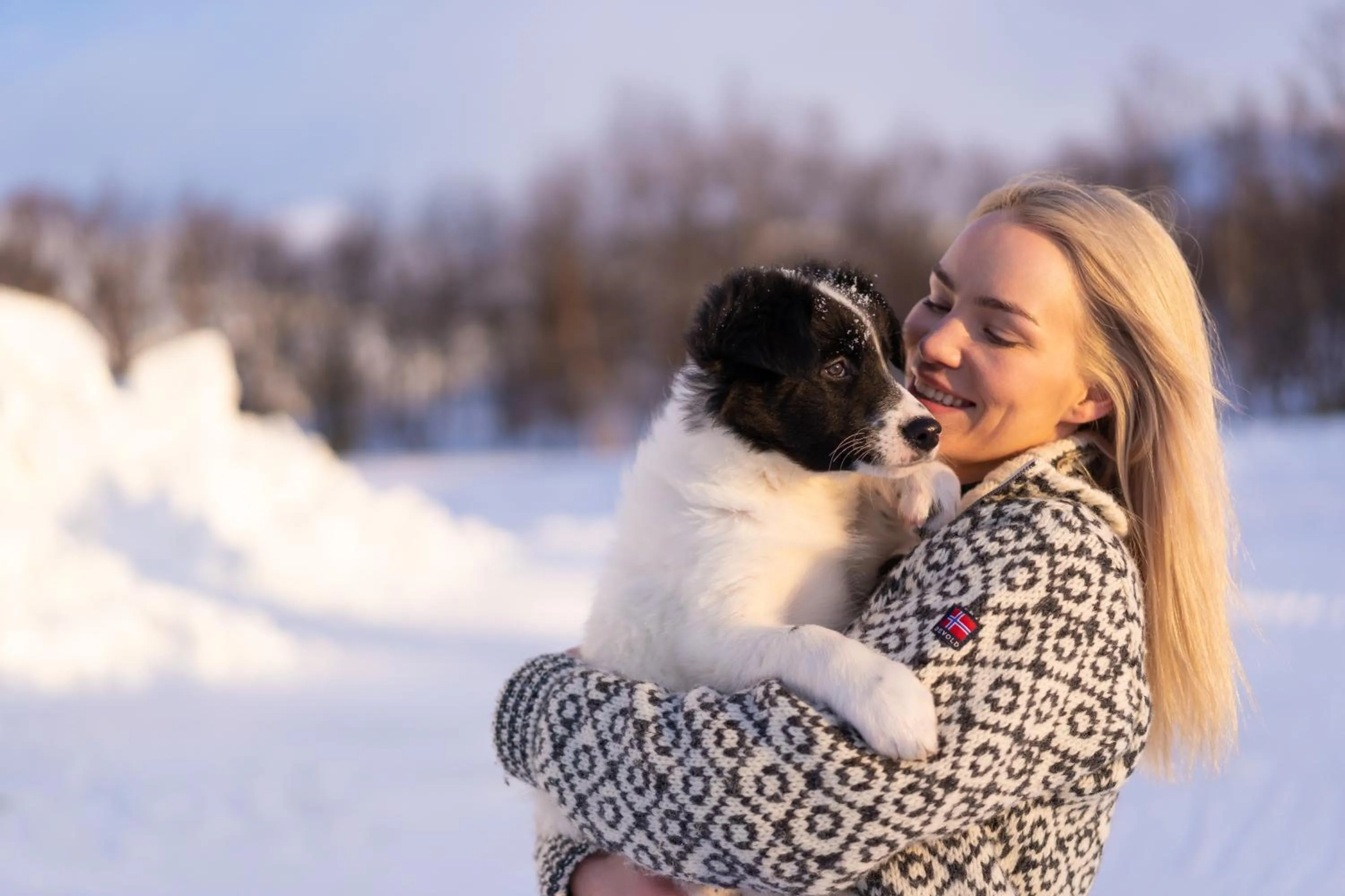 People in Snow Resort Kirkenes