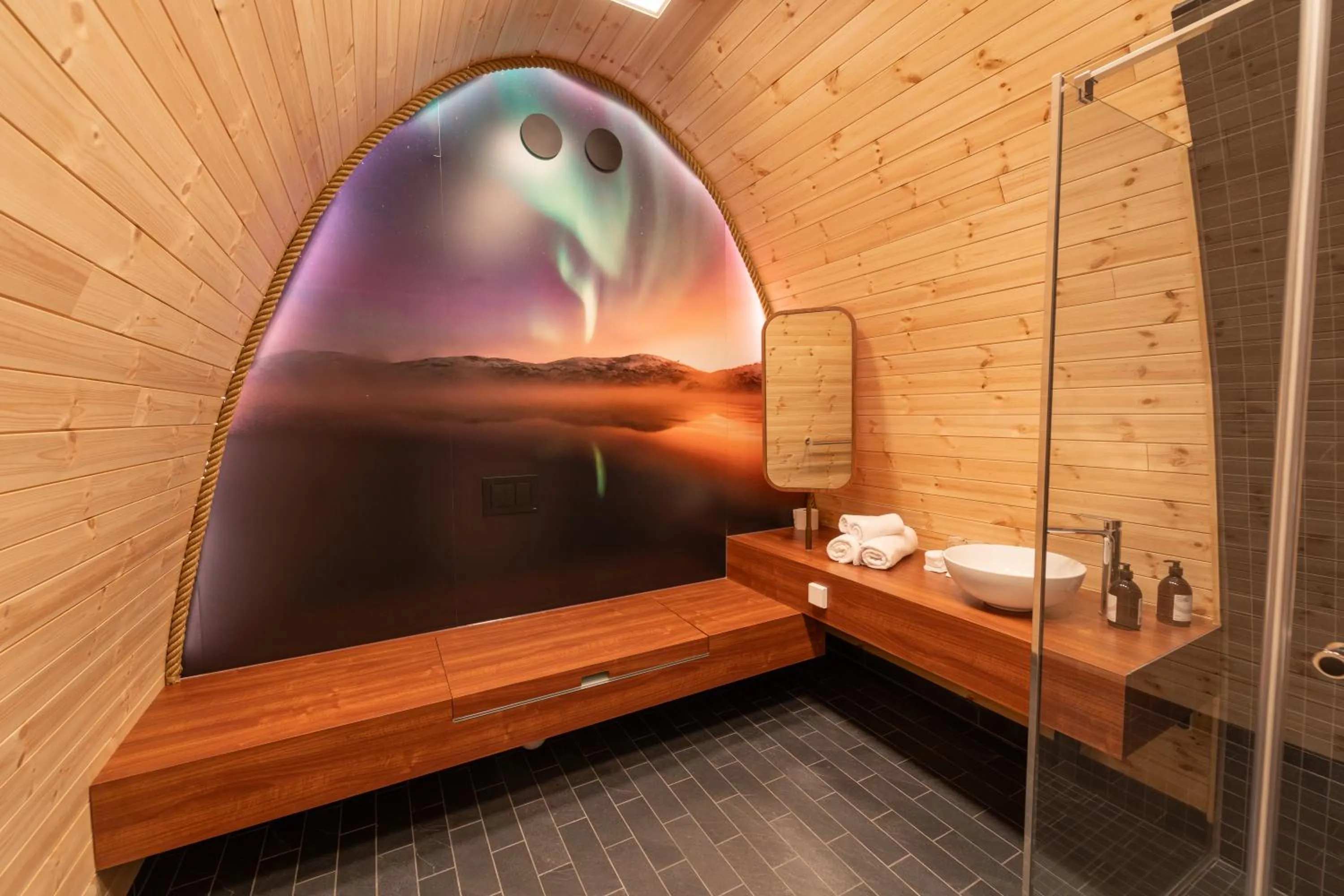 Shower in Snow Resort Kirkenes