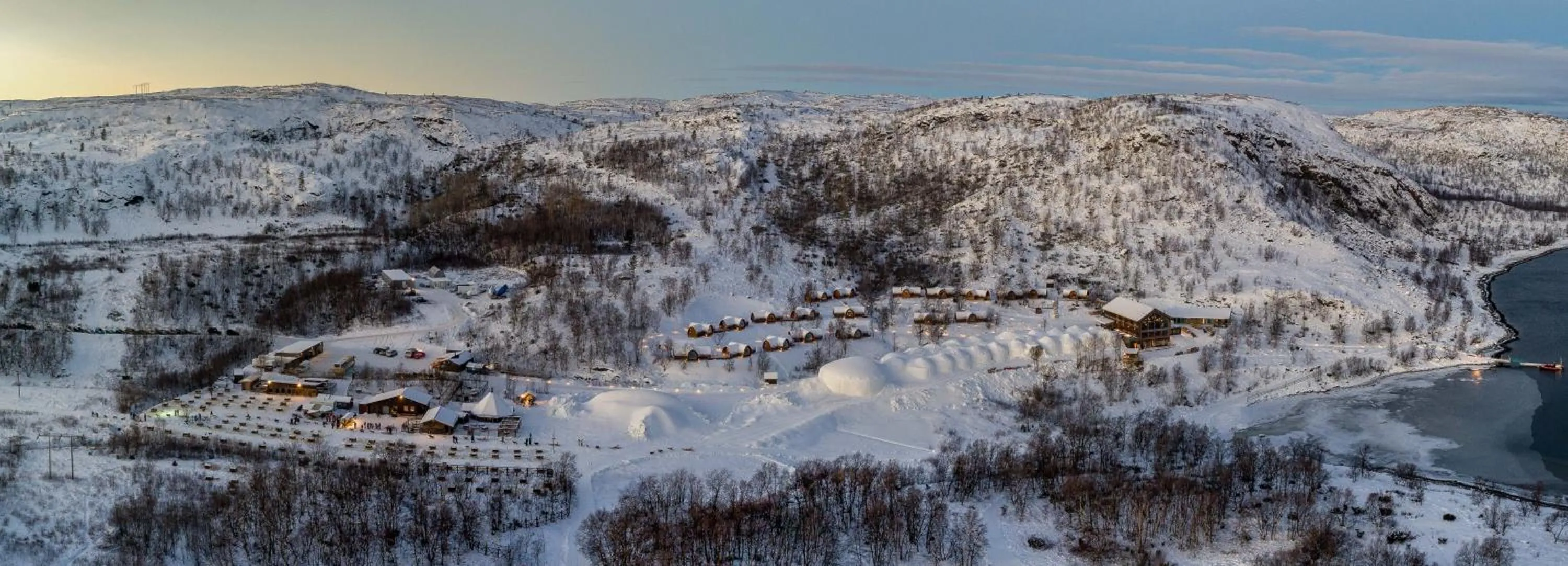 Natural landscape in Snow Resort Kirkenes