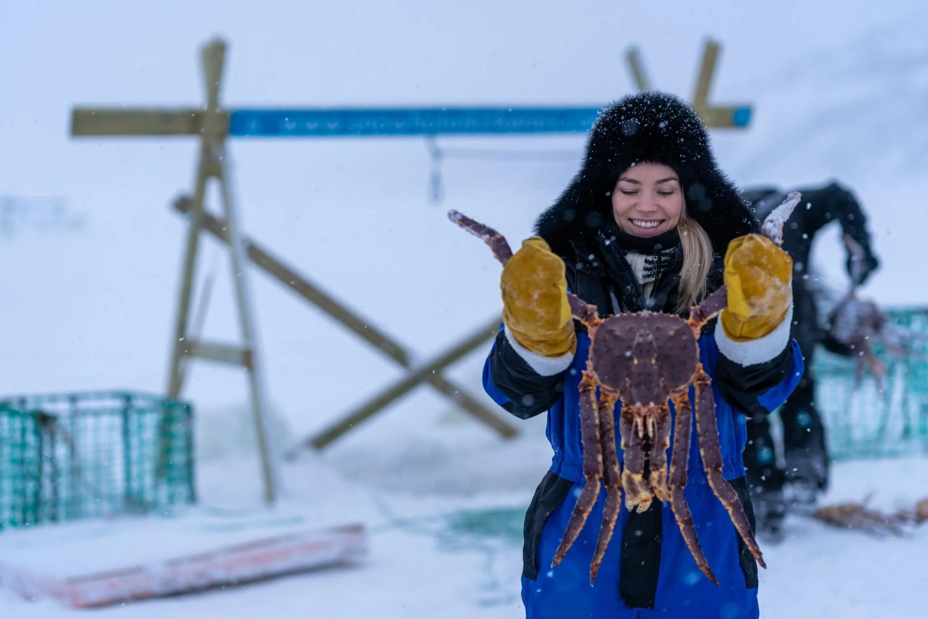 Day in Snow Resort Kirkenes