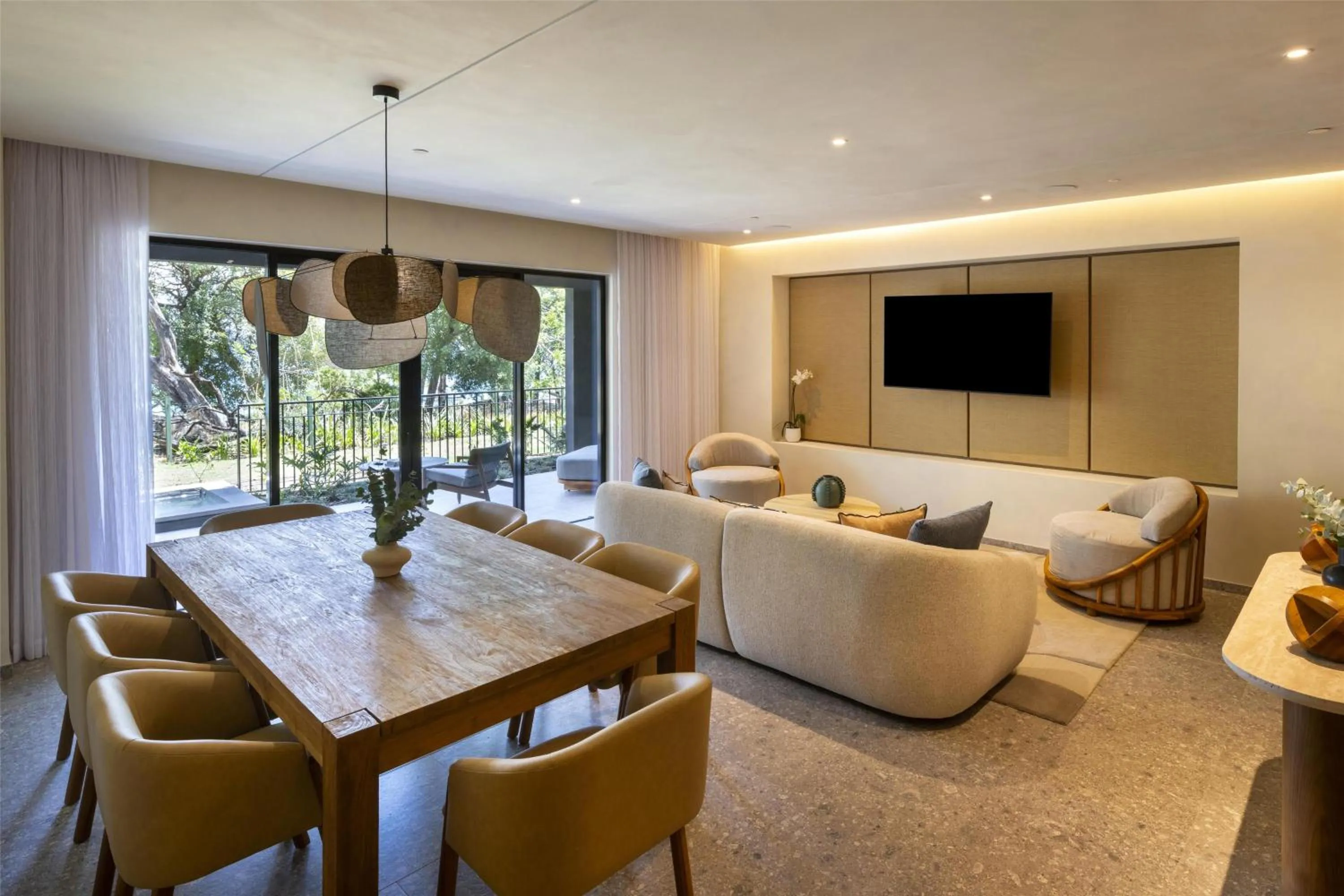 Living room in Waldorf Astoria Costa Rica Punta Cacique