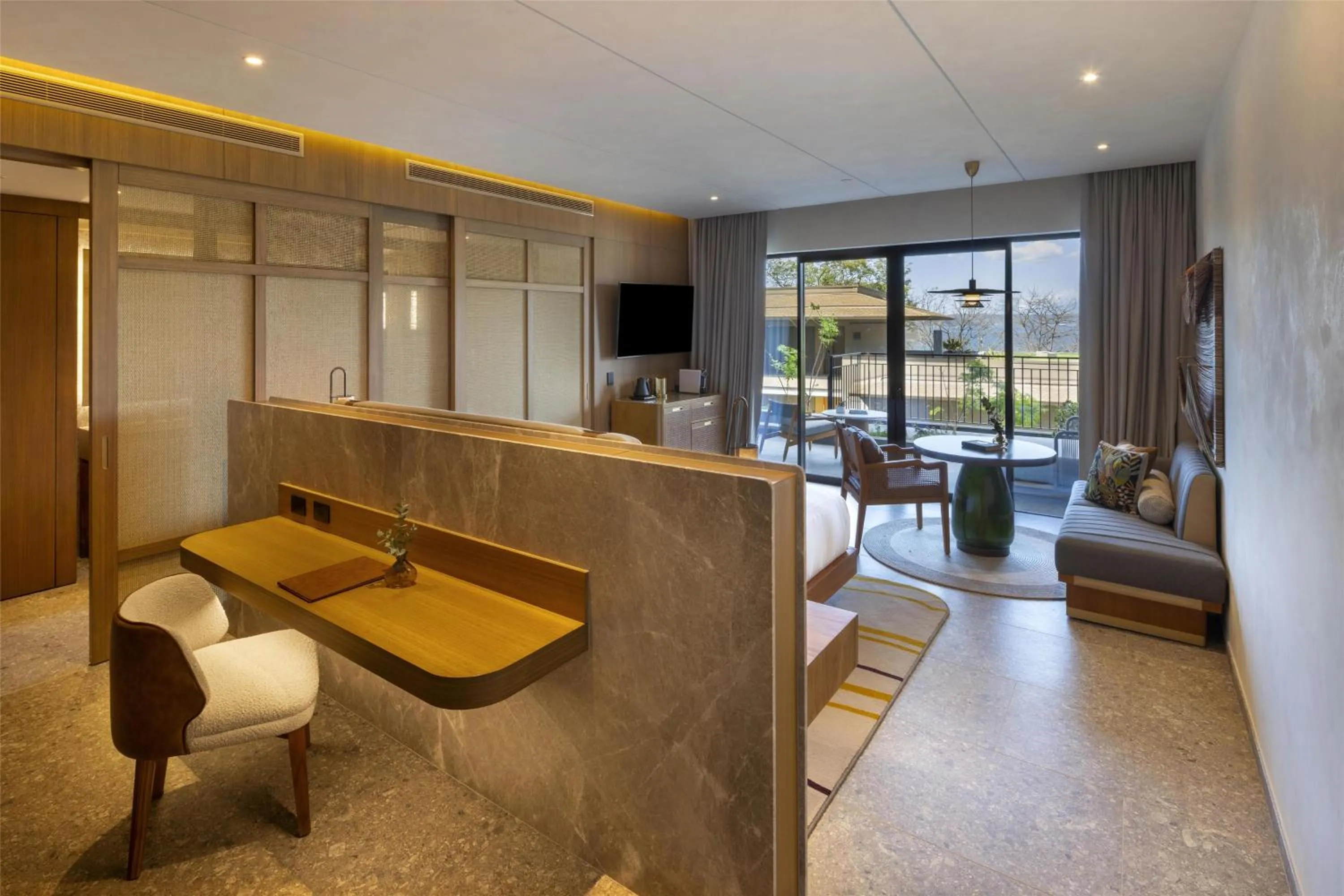 Living room in Waldorf Astoria Costa Rica Punta Cacique