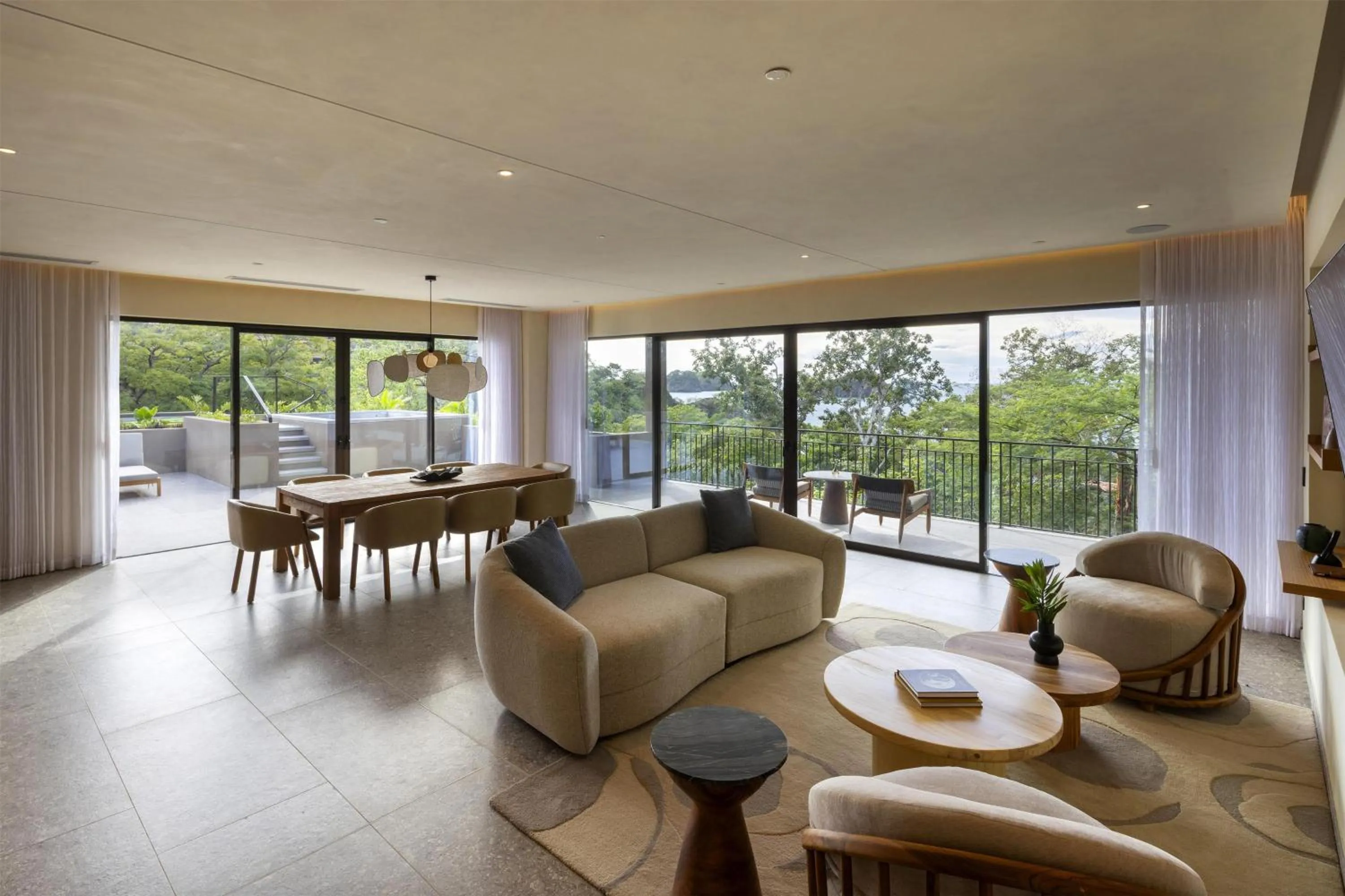 Living room in Waldorf Astoria Costa Rica Punta Cacique