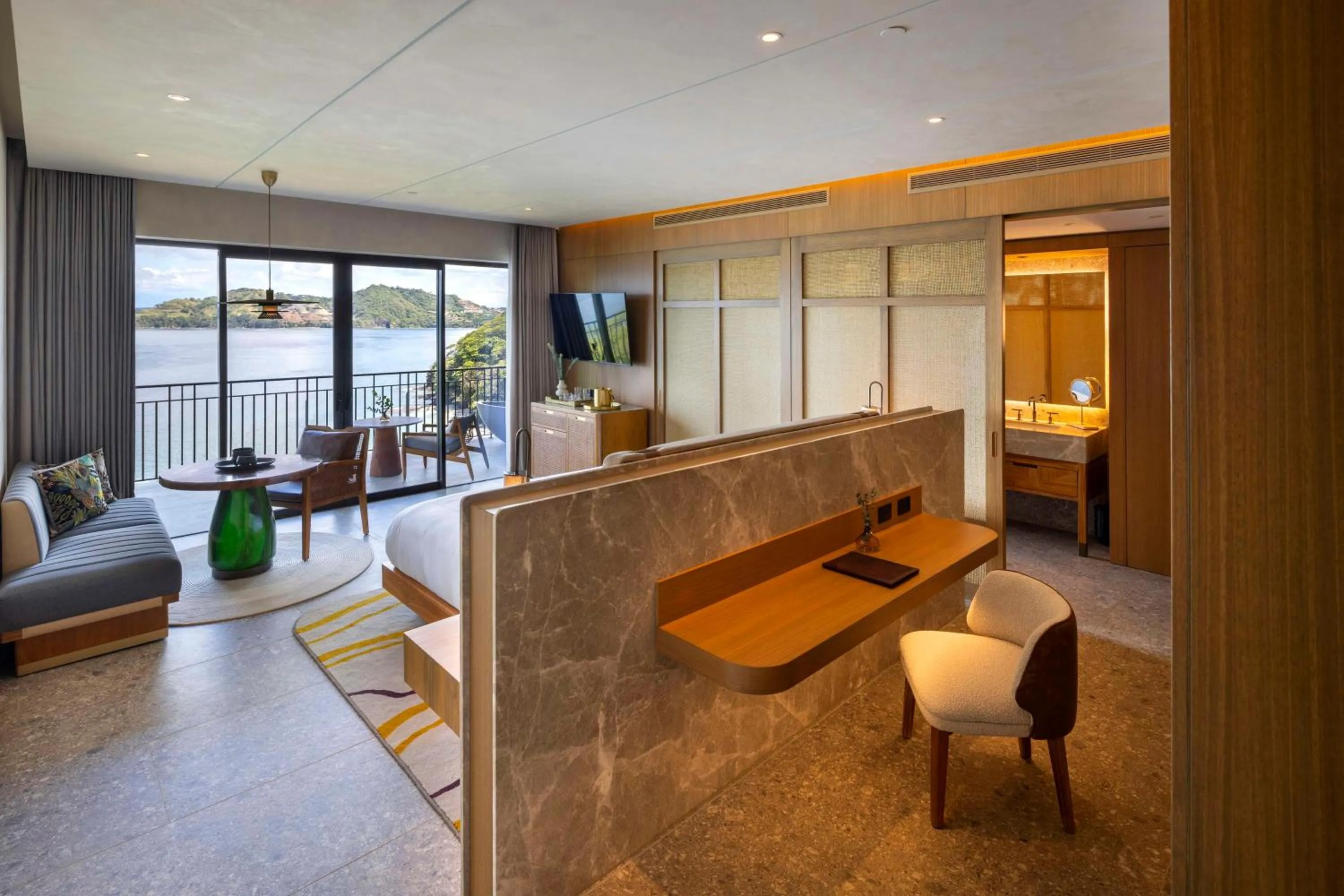Living room in Waldorf Astoria Costa Rica Punta Cacique