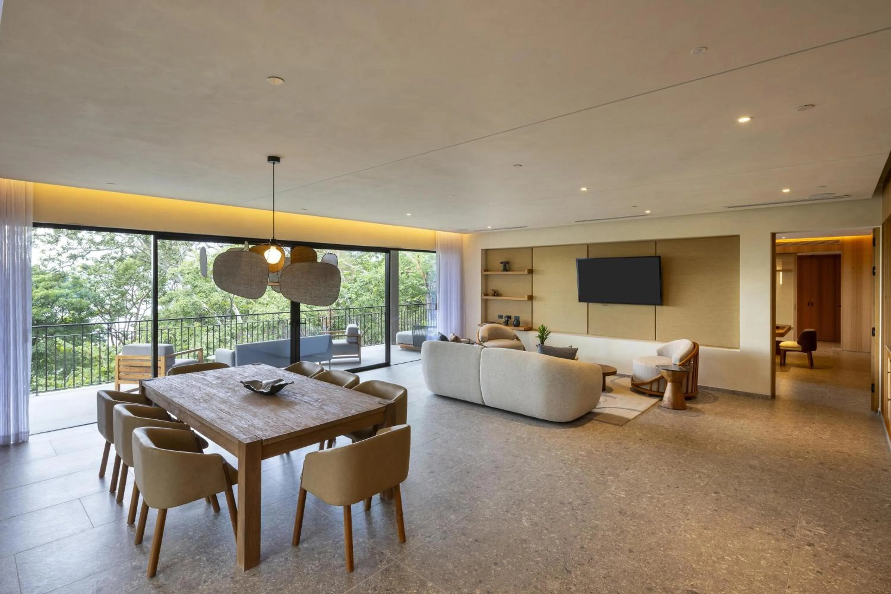 Living room in Waldorf Astoria Costa Rica Punta Cacique