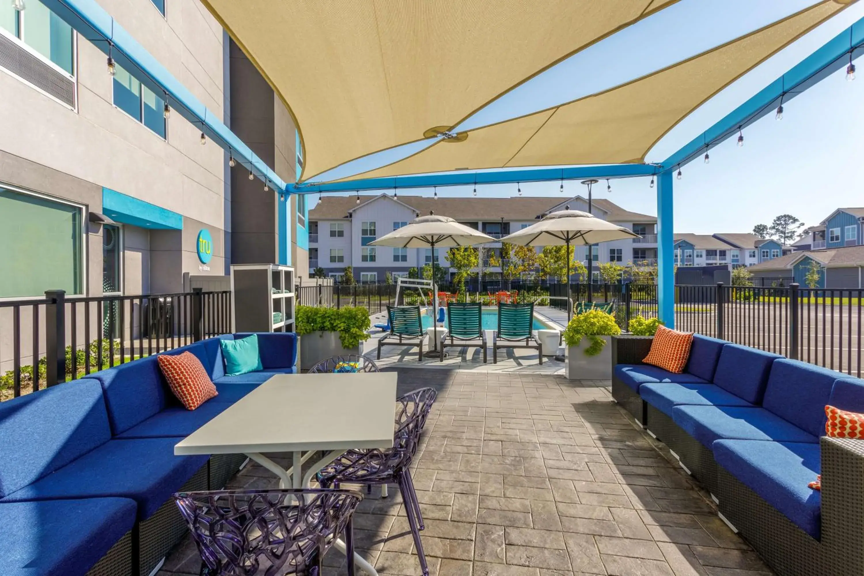 Pool view in Tru By Hilton Panama City Beach Pool view in Tru By Hilton Panama City Beach