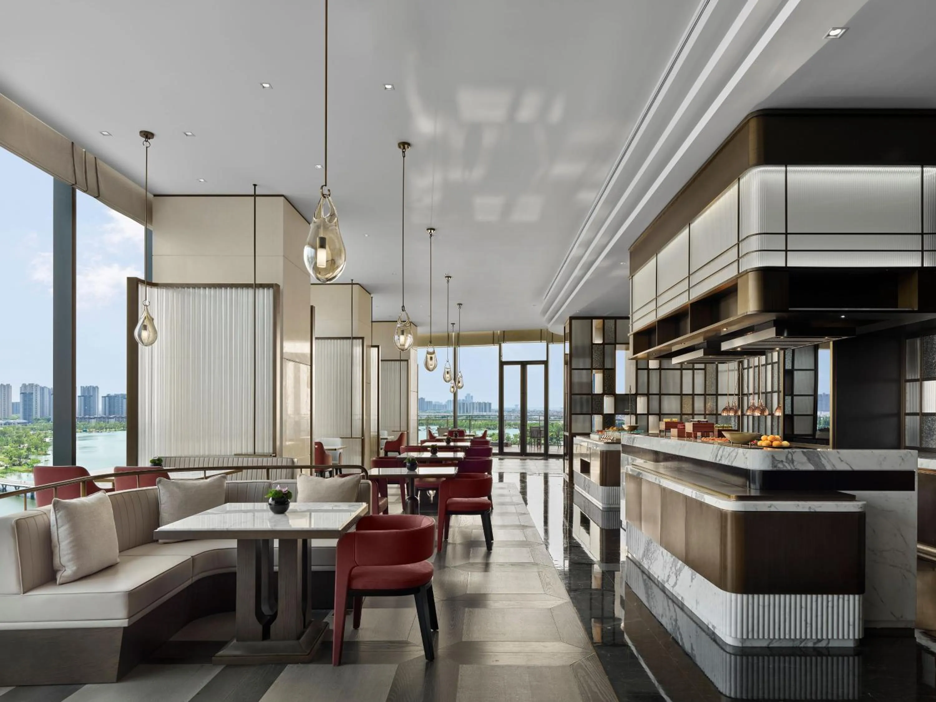 Seating area in Hilton Changshu