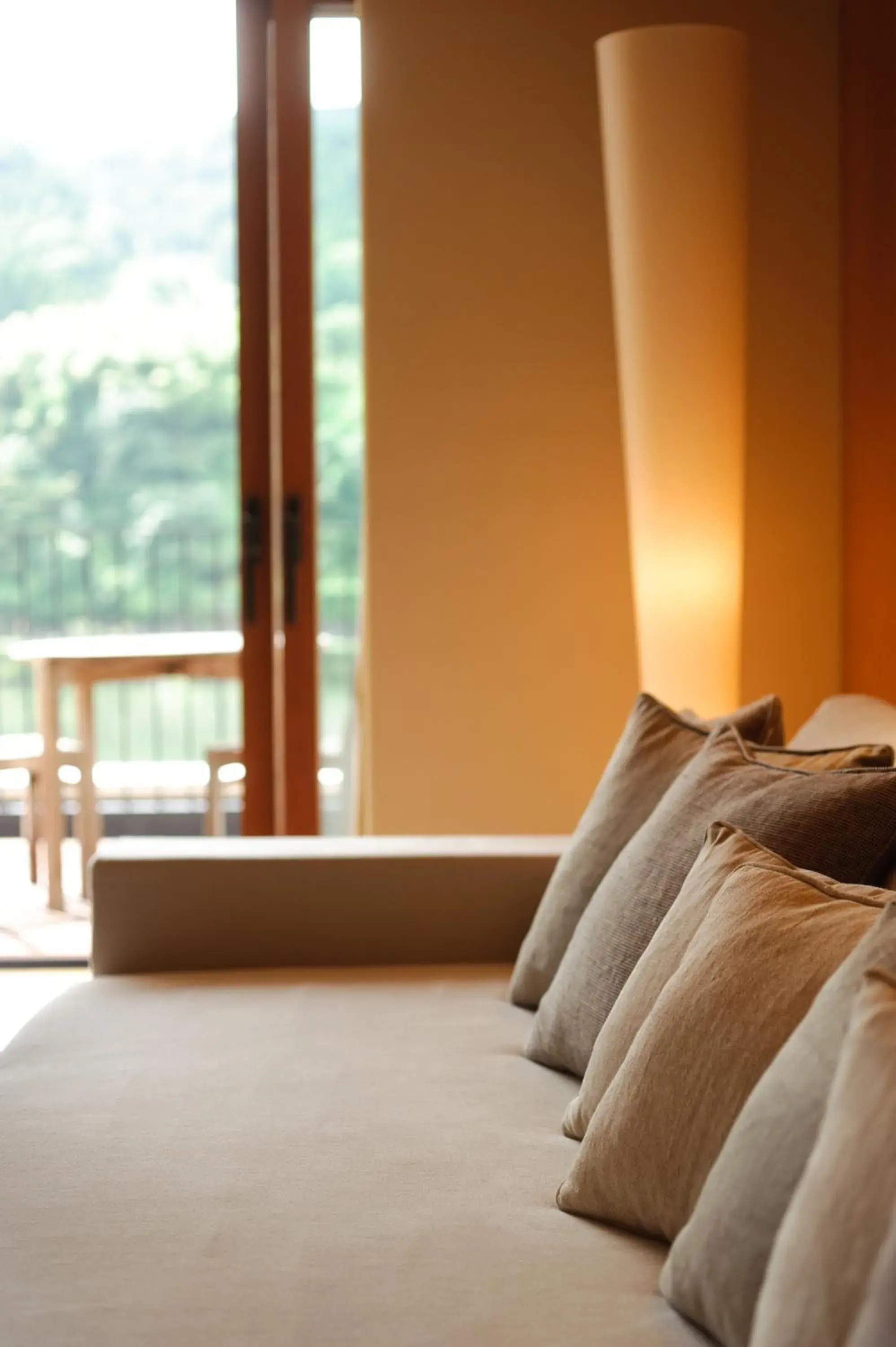 River view, Bed in River Retreat Garaku River view, Bed in River Retreat Garaku