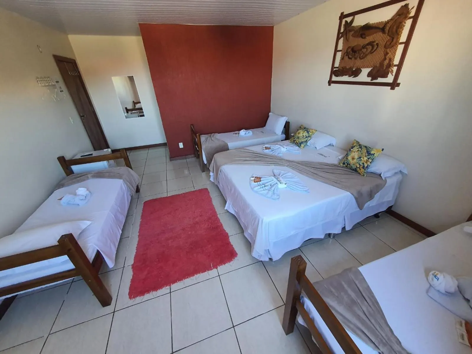Bed in Pousada Tuiuiu