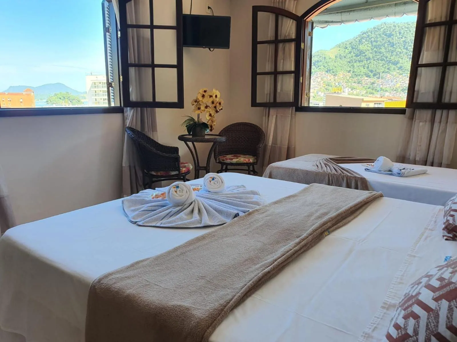 Bed in Pousada Tuiuiu