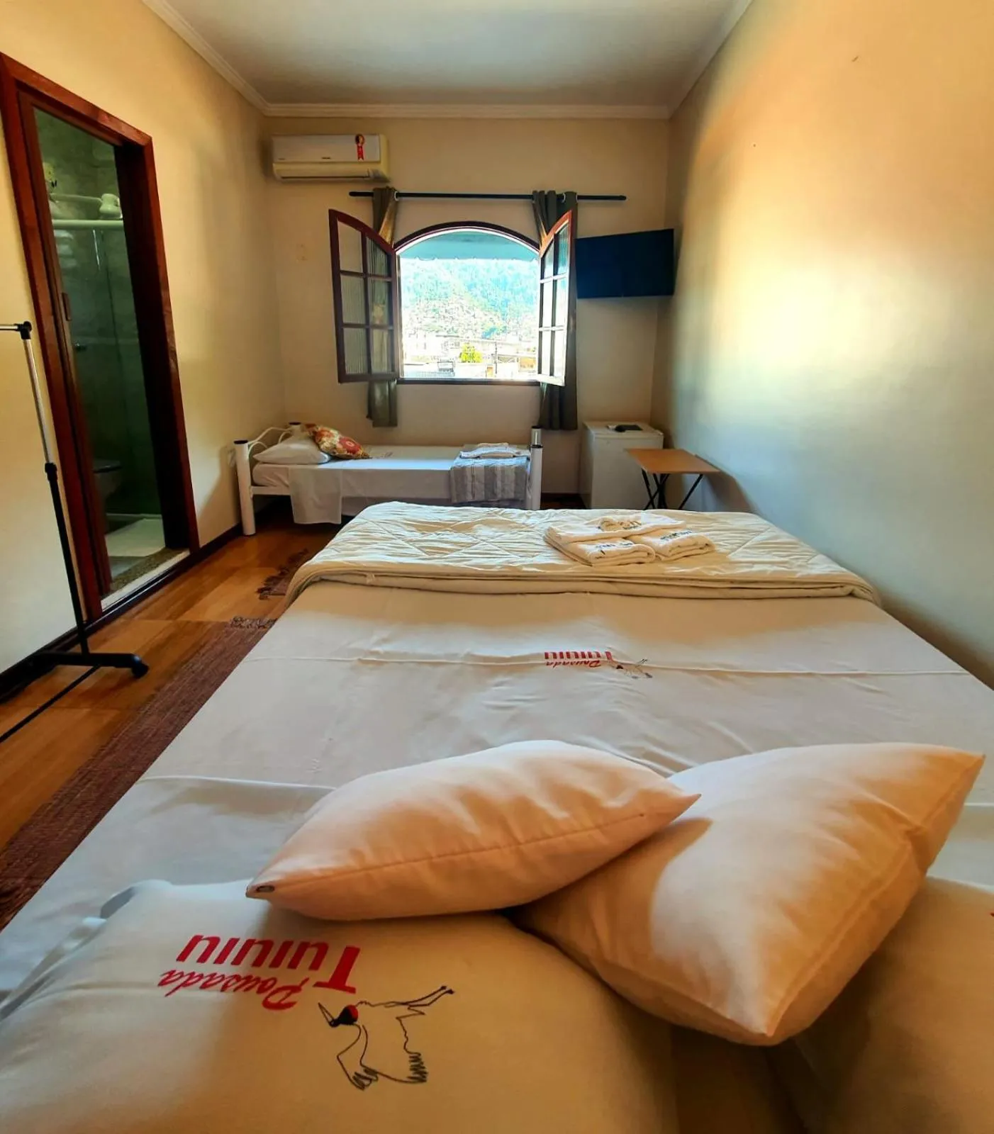 Bed in Pousada Tuiuiu