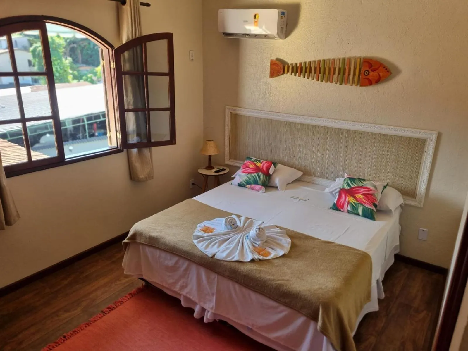 Bed in Pousada Tuiuiu