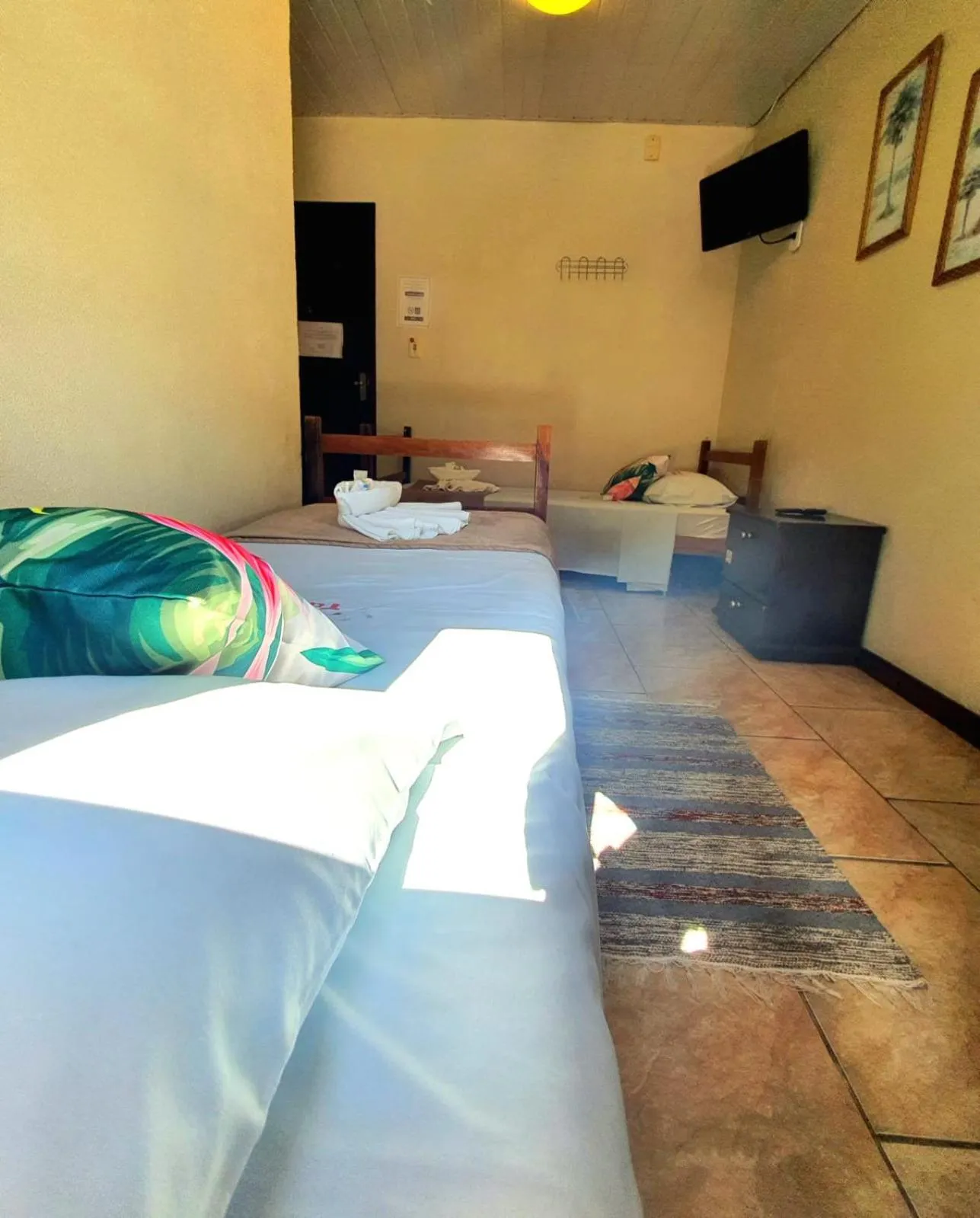 Bed in Pousada Tuiuiu