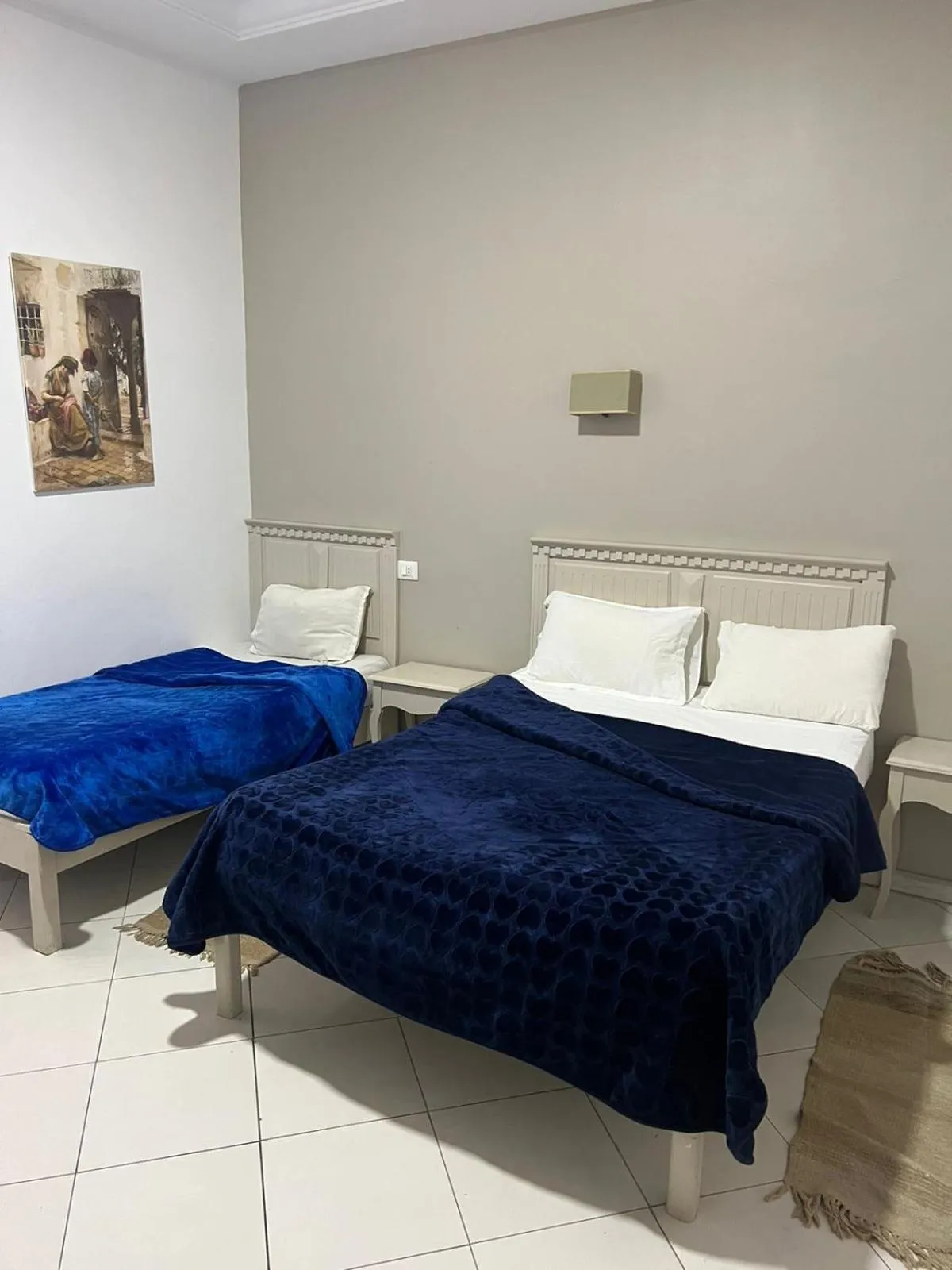 Bed in Hotel Transatlantique Tunis