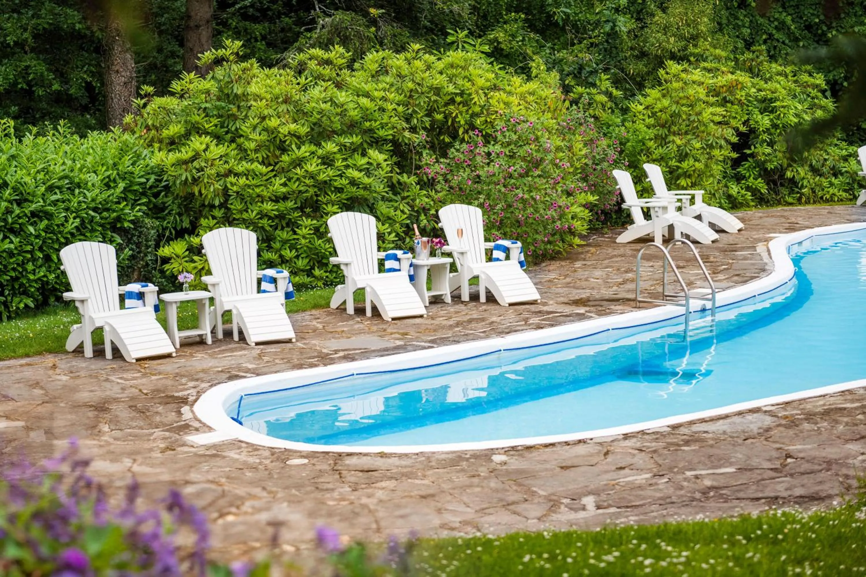 Swimming pool in Ballymaloe House Hotel