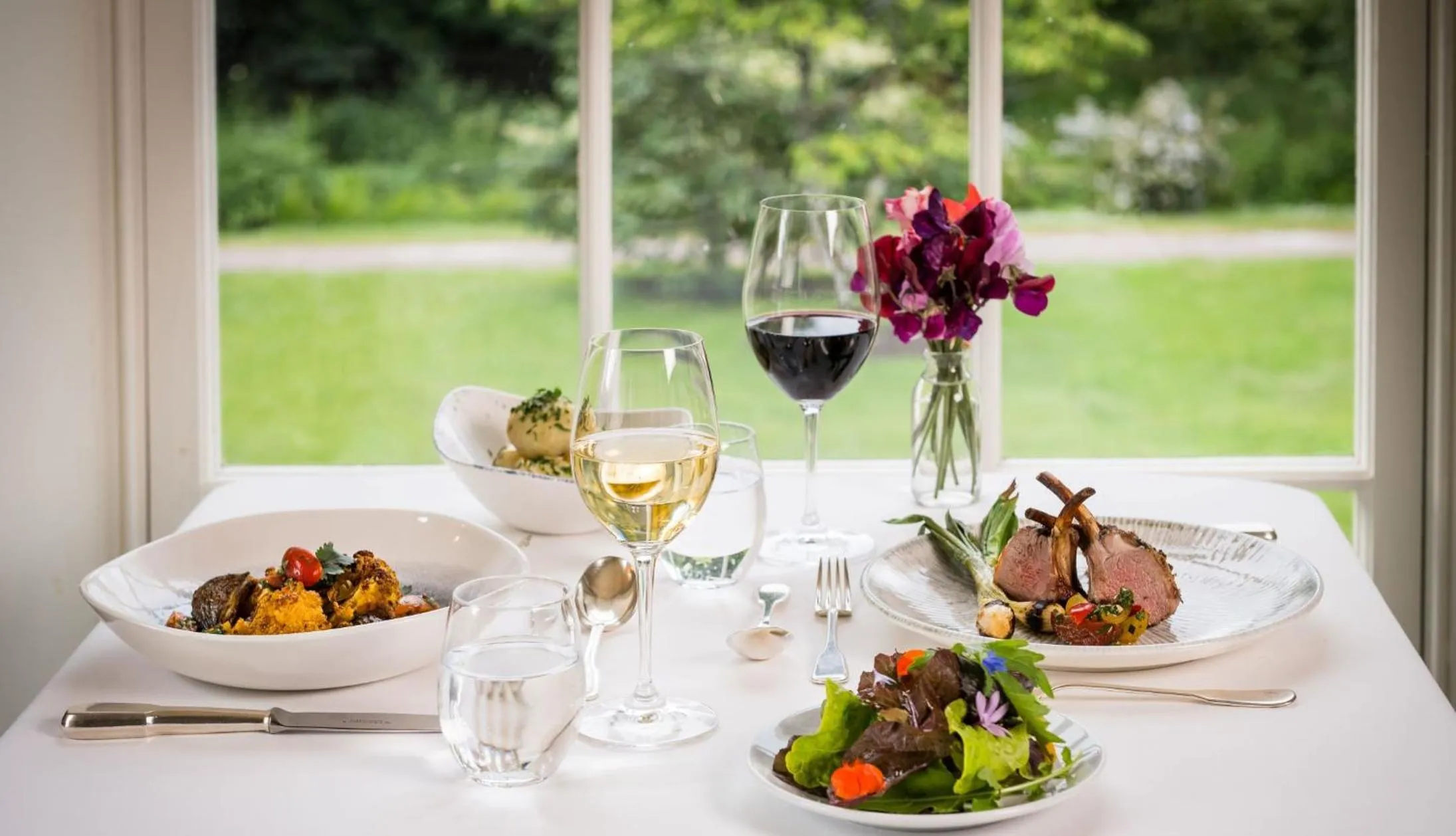 Dinner in Ballymaloe House Hotel