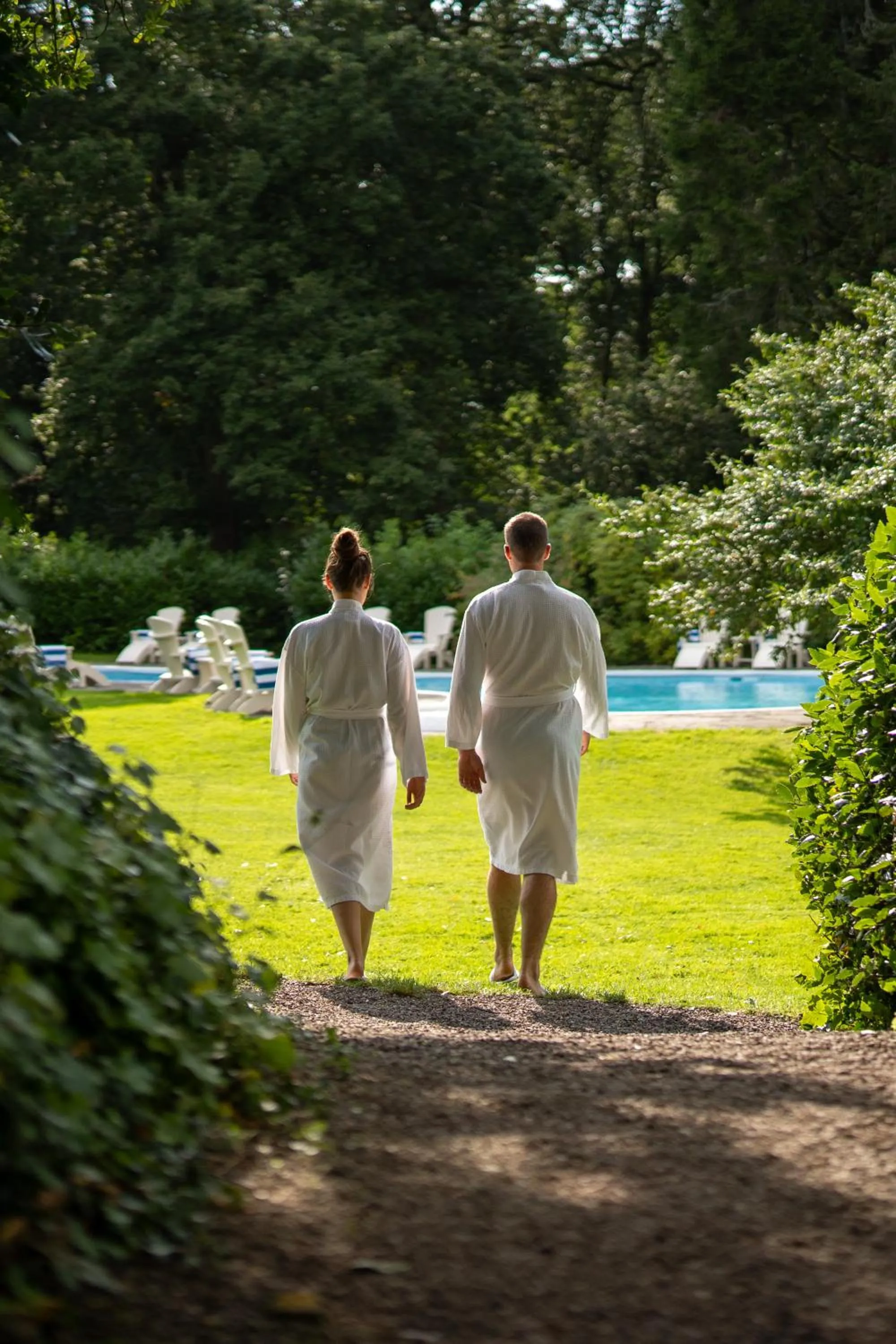 Swimming pool in Ballymaloe House Hotel