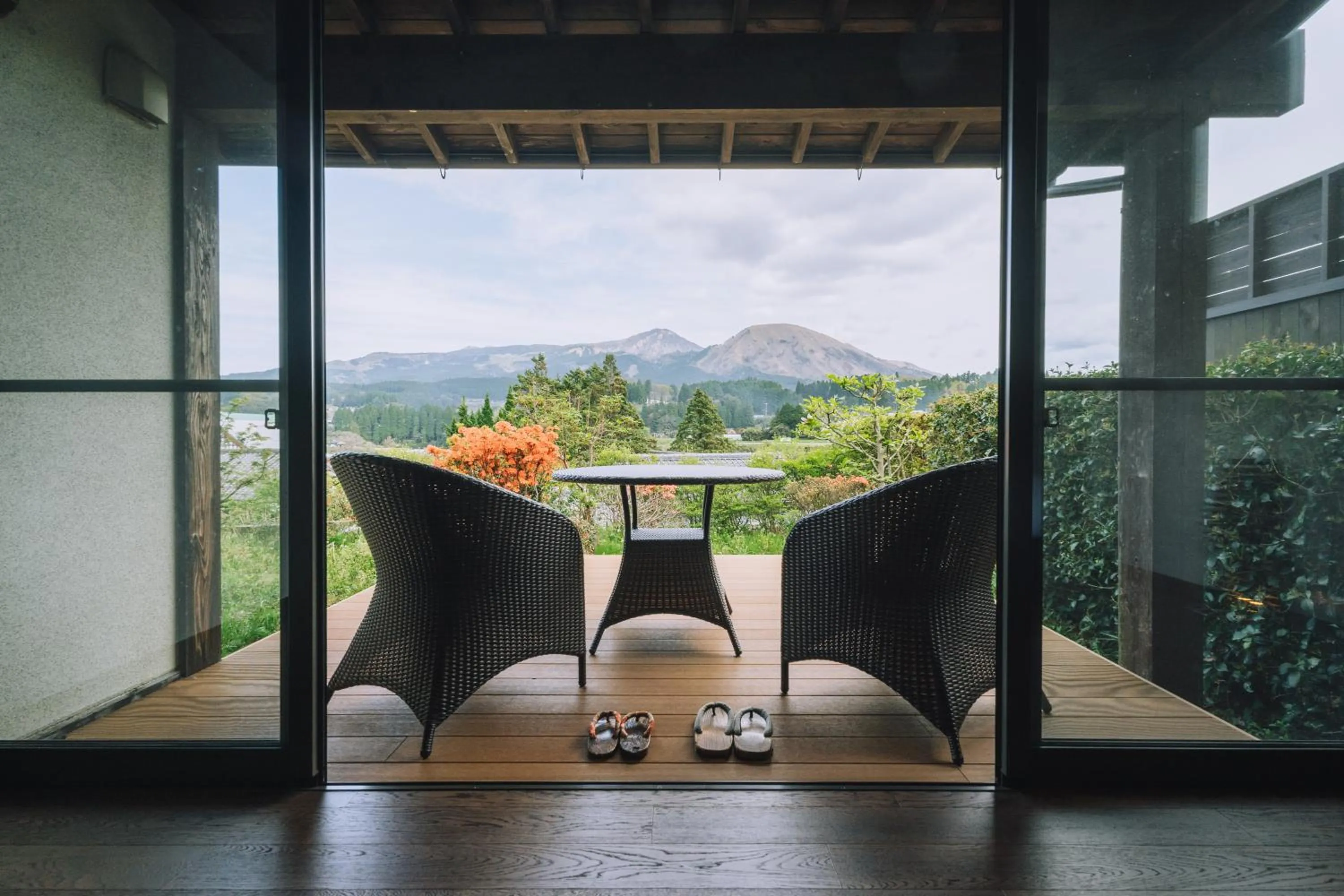 Balcony/Terrace in Tawarayama Onsen Ryokan Minawa