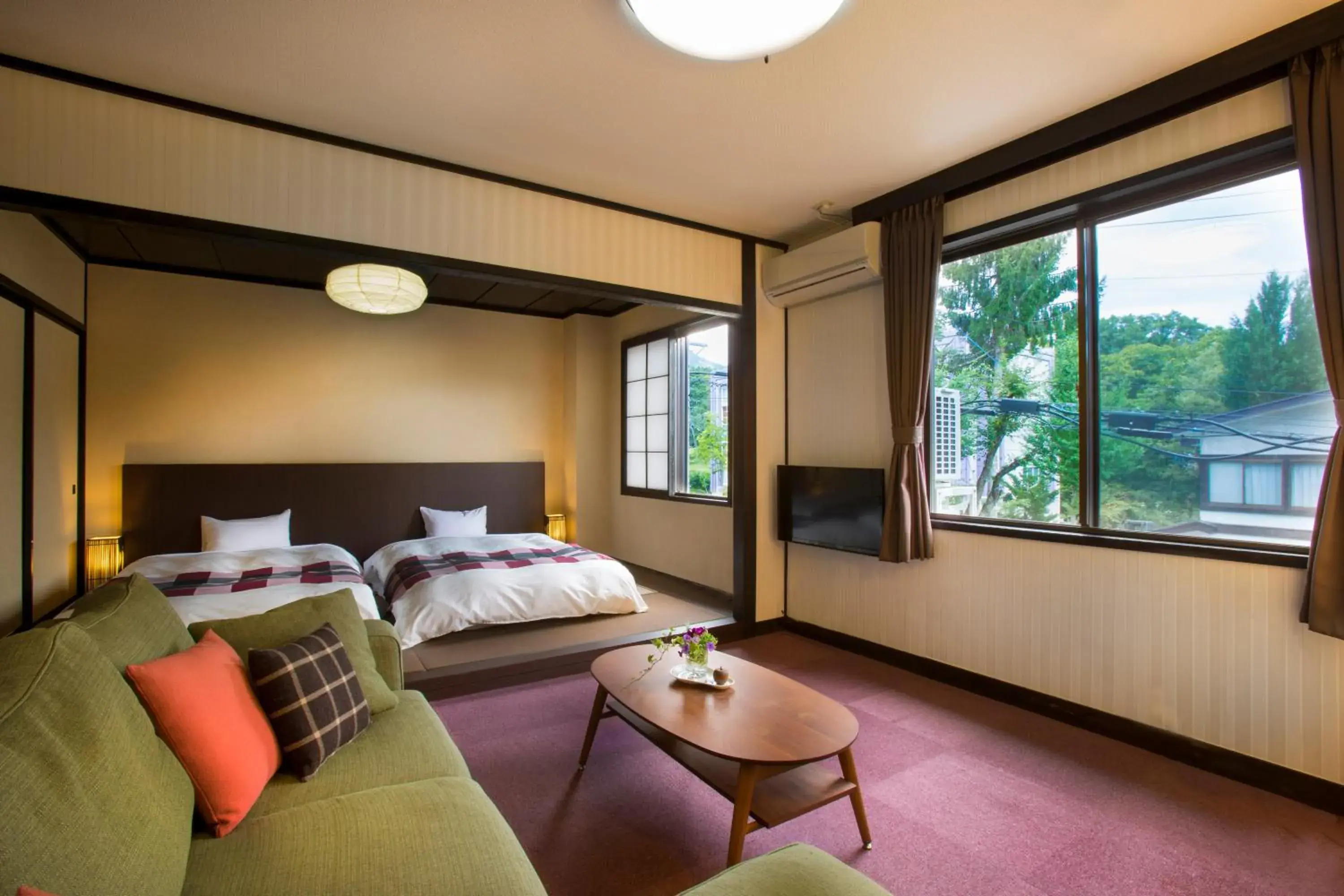 Day, Bed in Hotel Hakuba Berghaus Day, Bed in Hotel Hakuba Berghaus