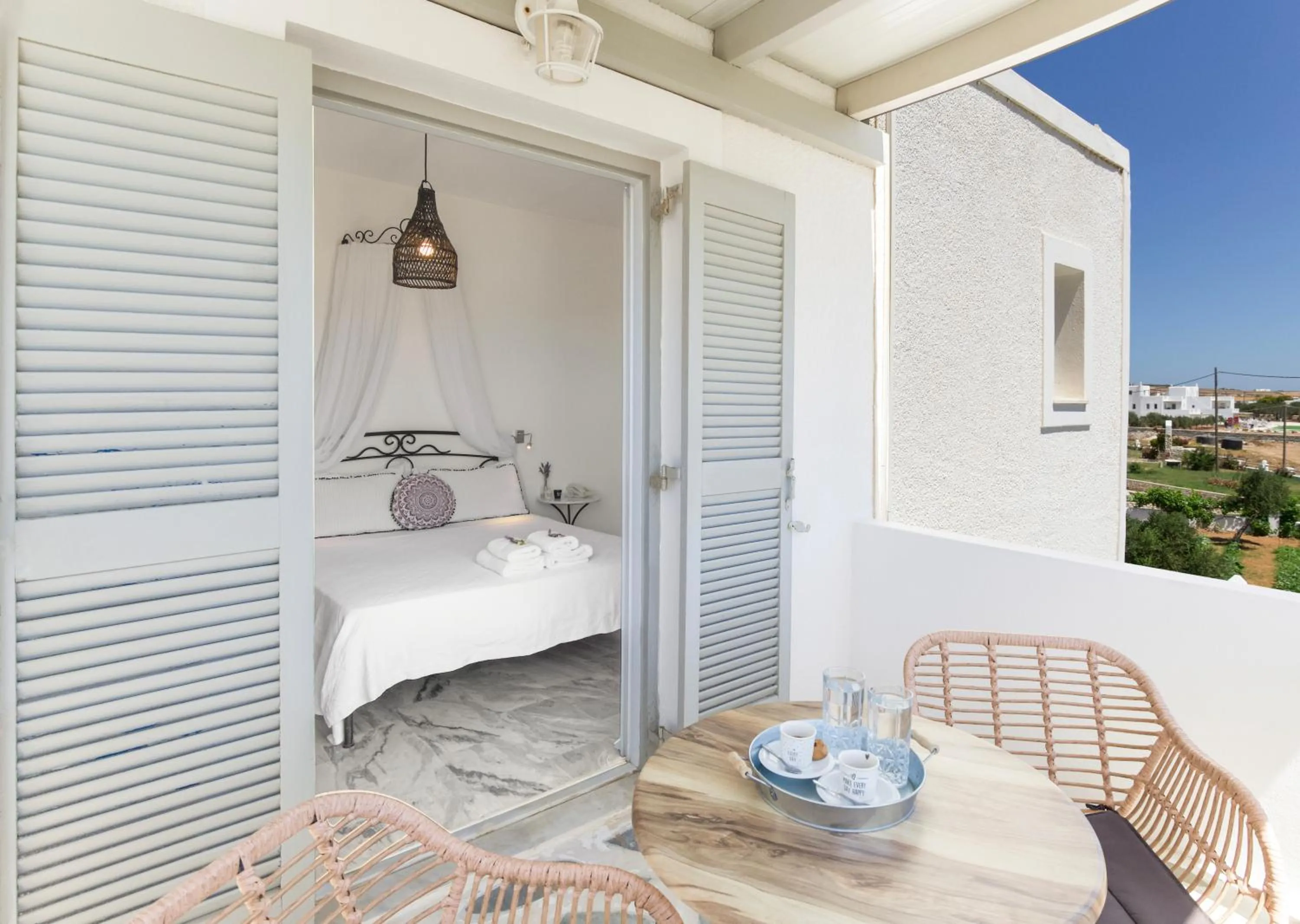 Property building, Bed in Margarita Studios Ambelas