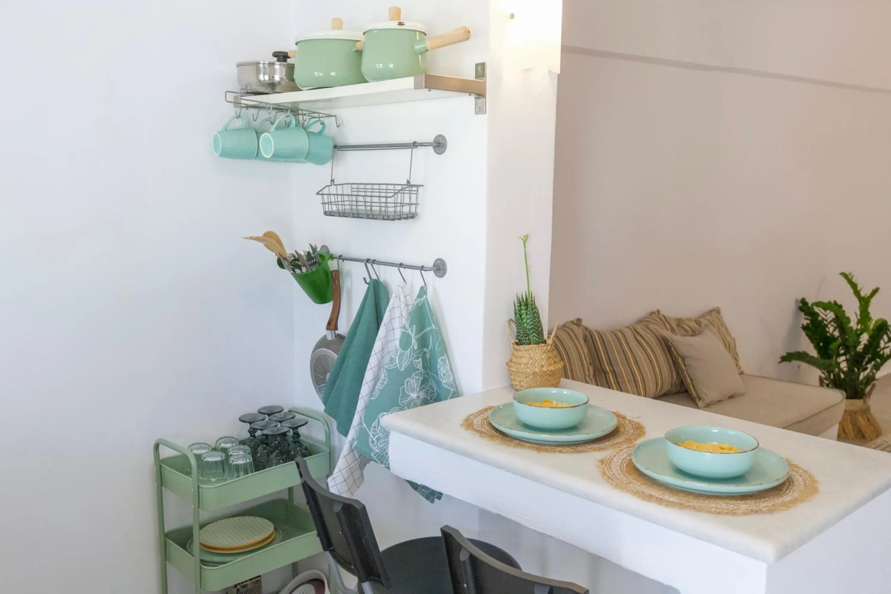 Kitchen or kitchenette in Margarita Studios Ambelas