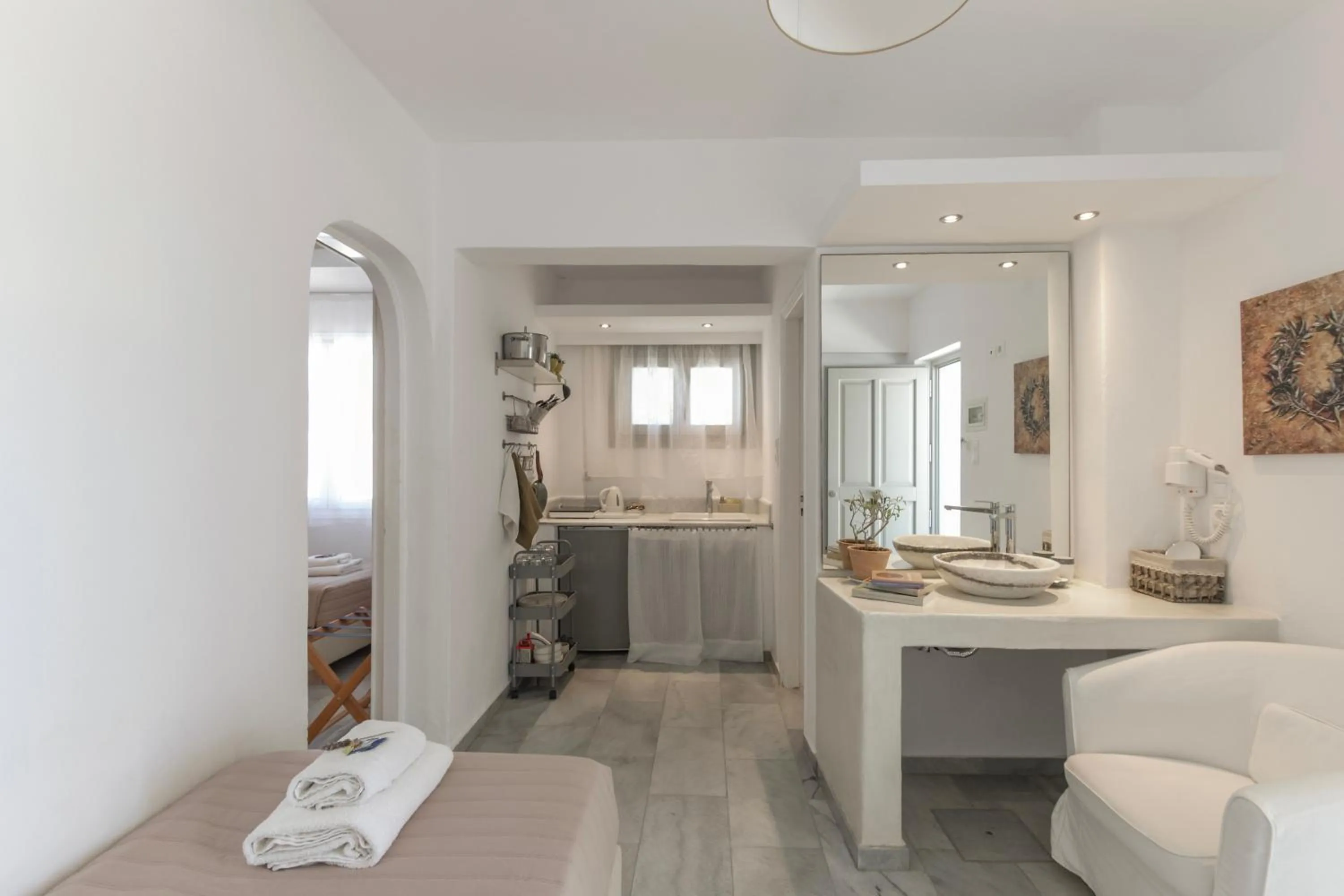 Bed in Margarita Studios Ambelas