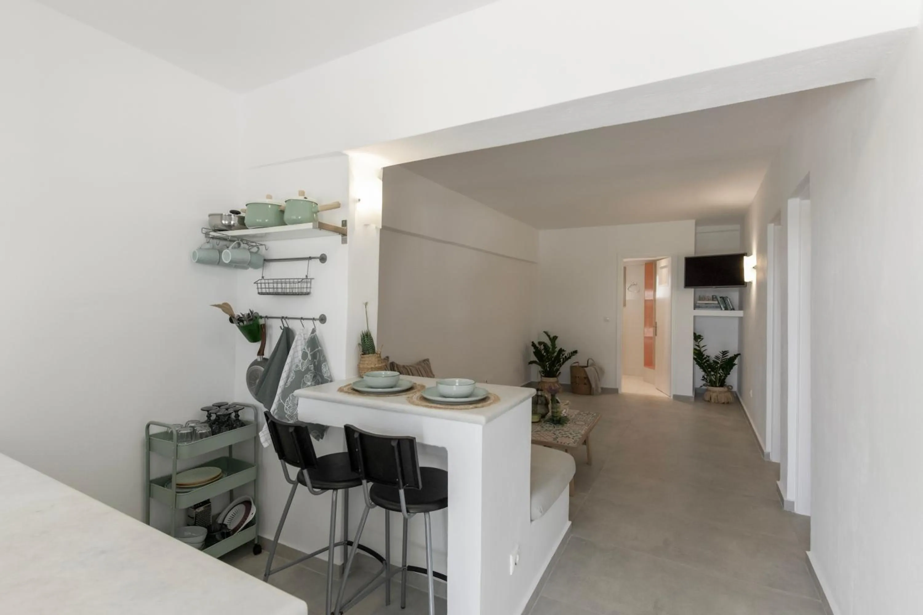 Kitchen or kitchenette in Margarita Studios Ambelas