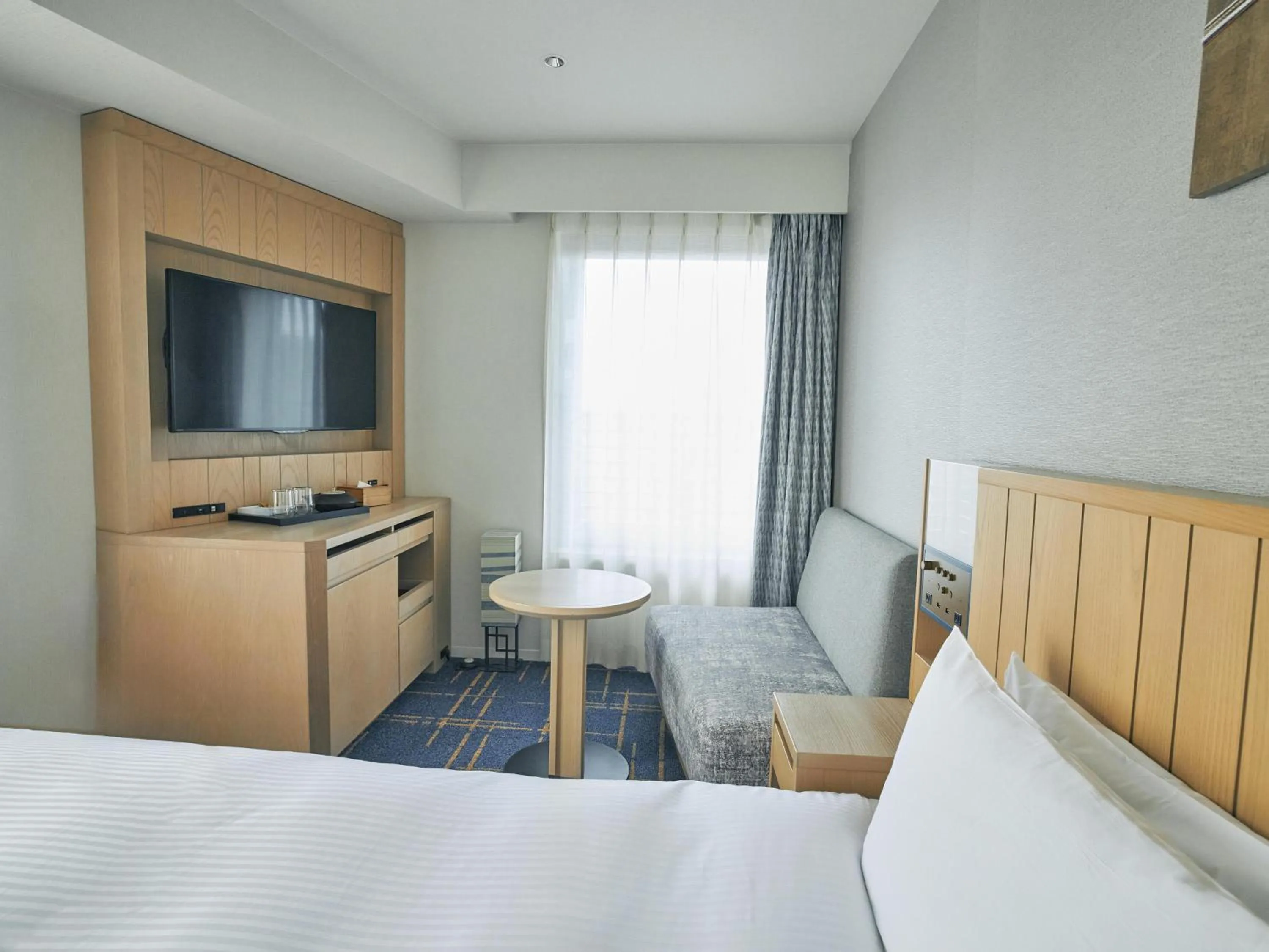 Photo of the whole room, Bed in Hotel Traveltine Kyoto Kiyamachi