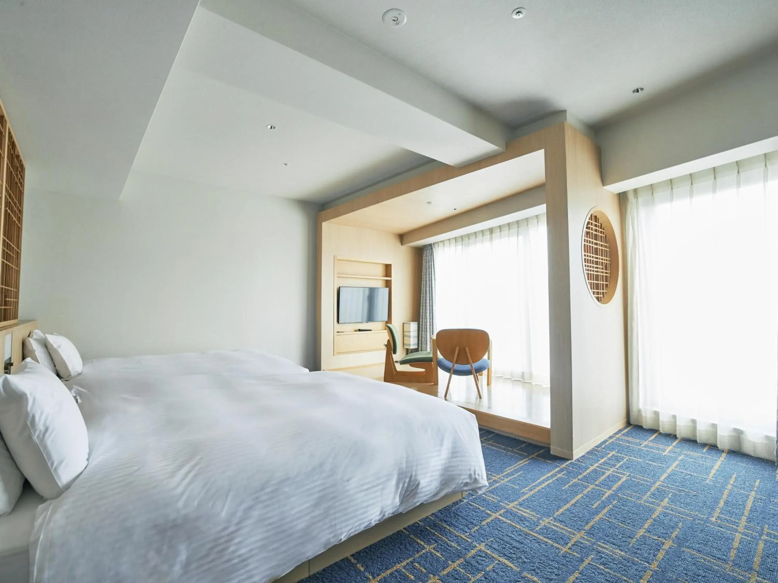 Grand Twin Room with River View - Non-Smoking in Hotel Traveltine Kyoto Kiyamachi Grand Twin Room with River View - Non-Smoking in Hotel Traveltine Kyoto Kiyamachi