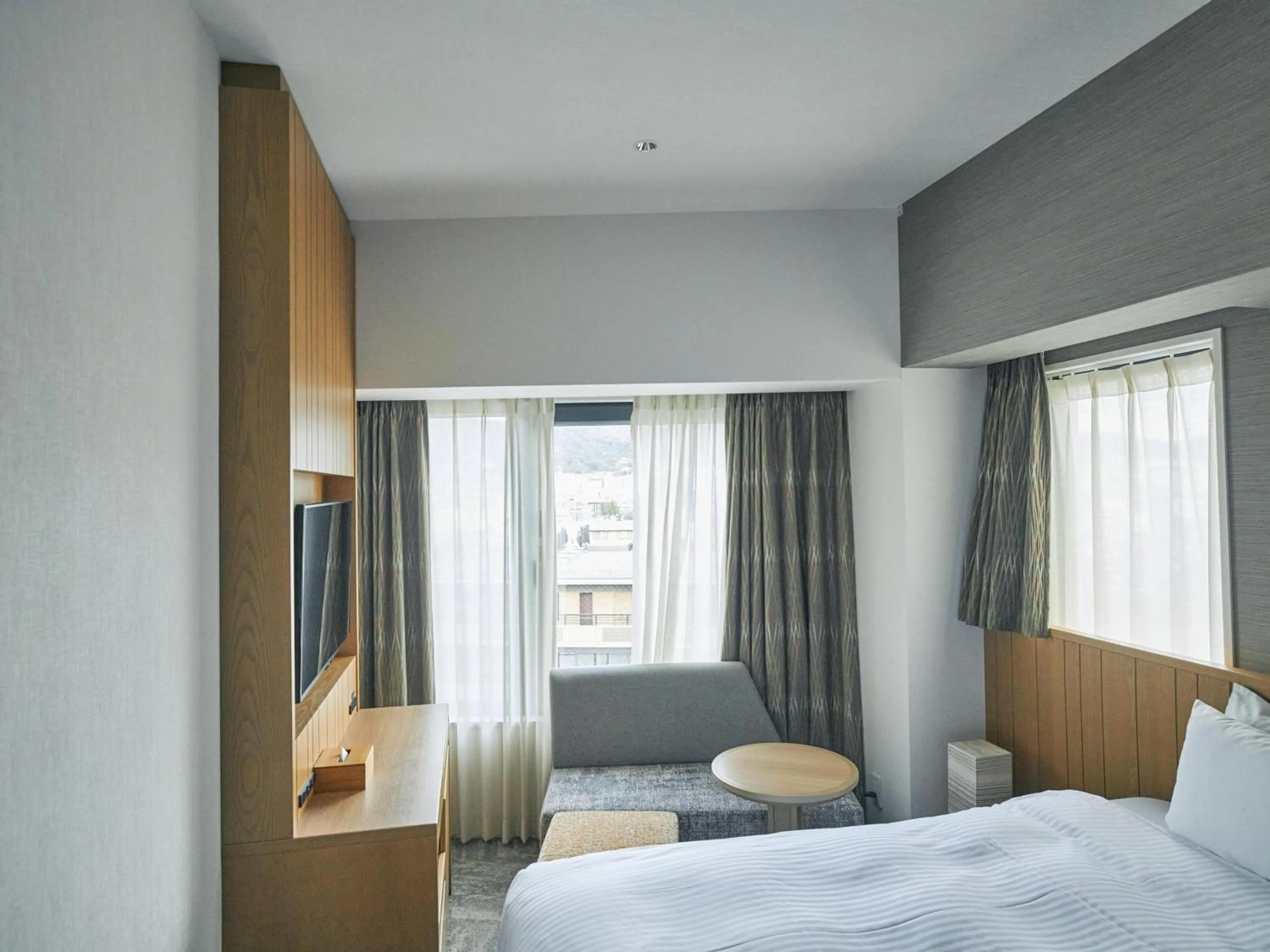 Photo of the whole room, Bed in Hotel Traveltine Kyoto Kiyamachi