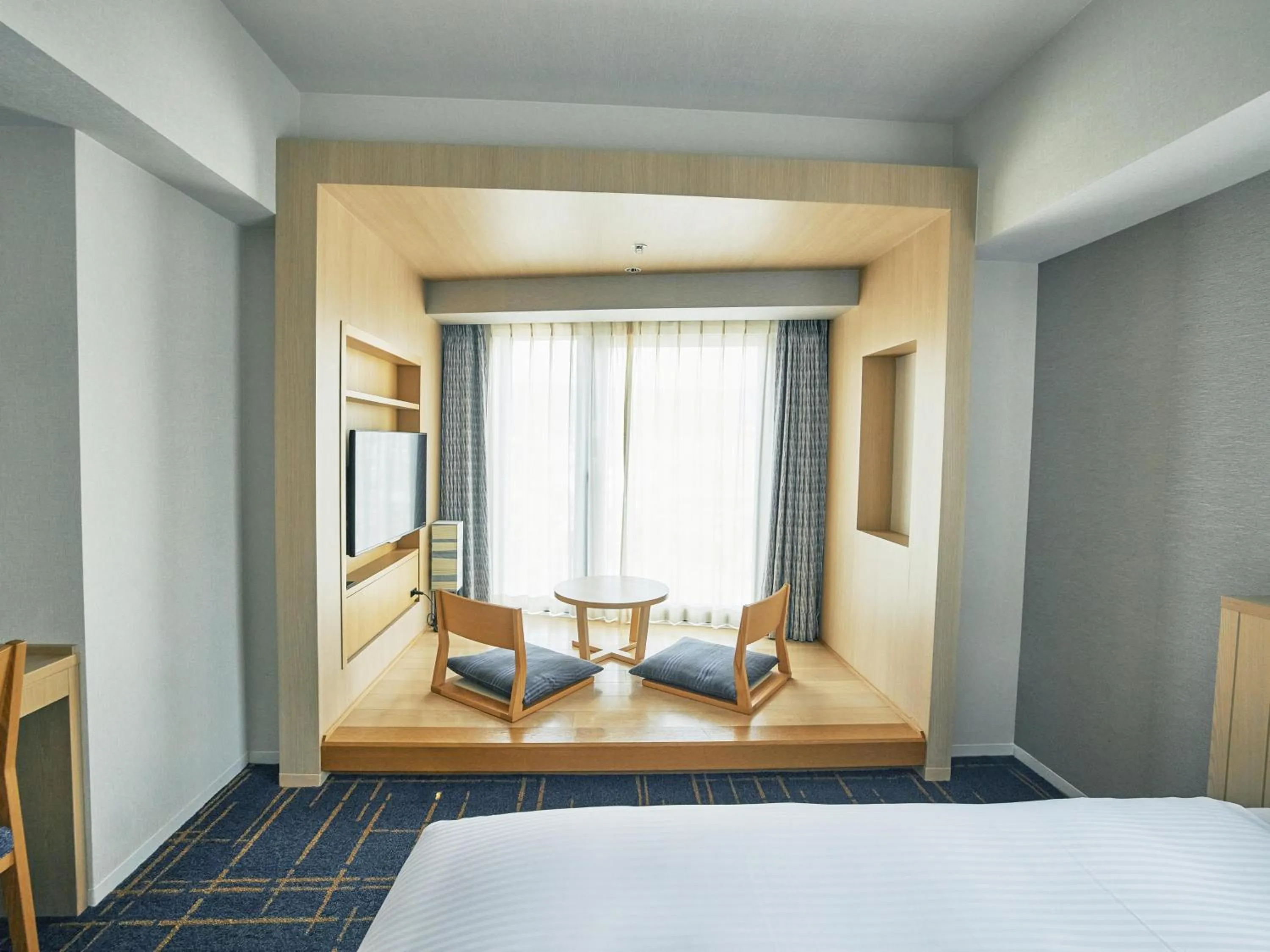 Photo of the whole room, Bed in Hotel Traveltine Kyoto Kiyamachi