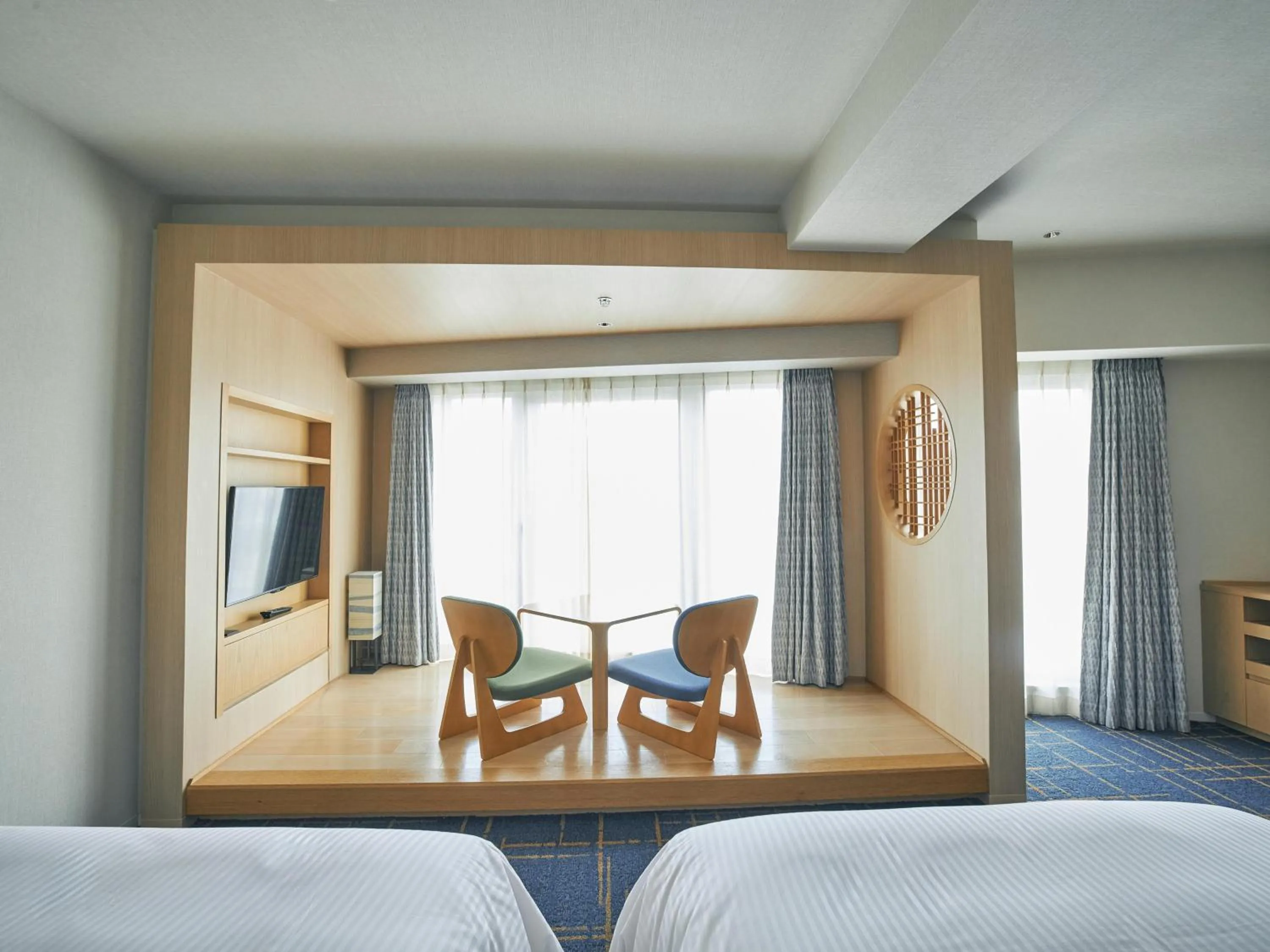 TV and multimedia, Bed in Hotel Traveltine Kyoto Kiyamachi