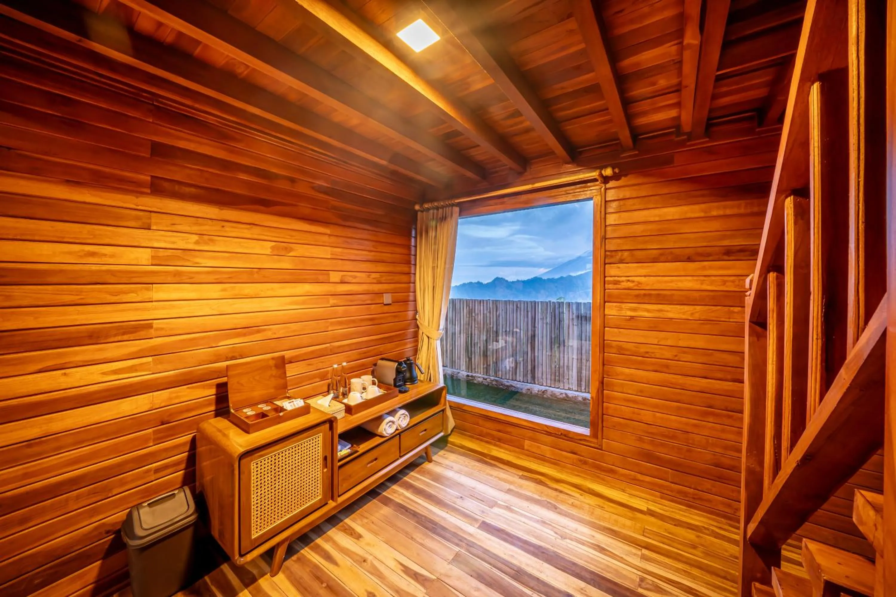 Bedroom in The Dewi Eco Bamboo Villa