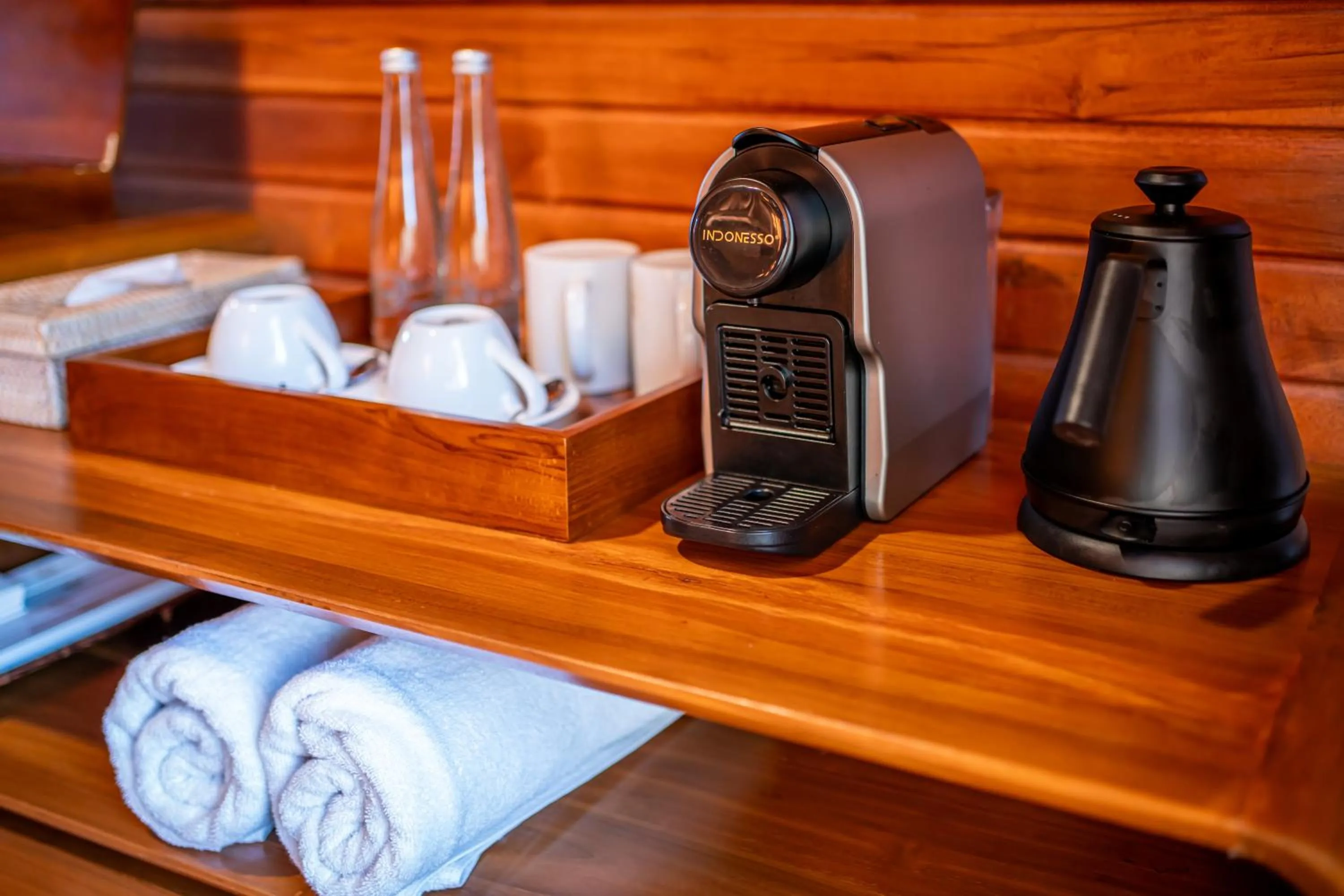 Coffee/tea facilities in The Dewi Eco Bamboo Villa